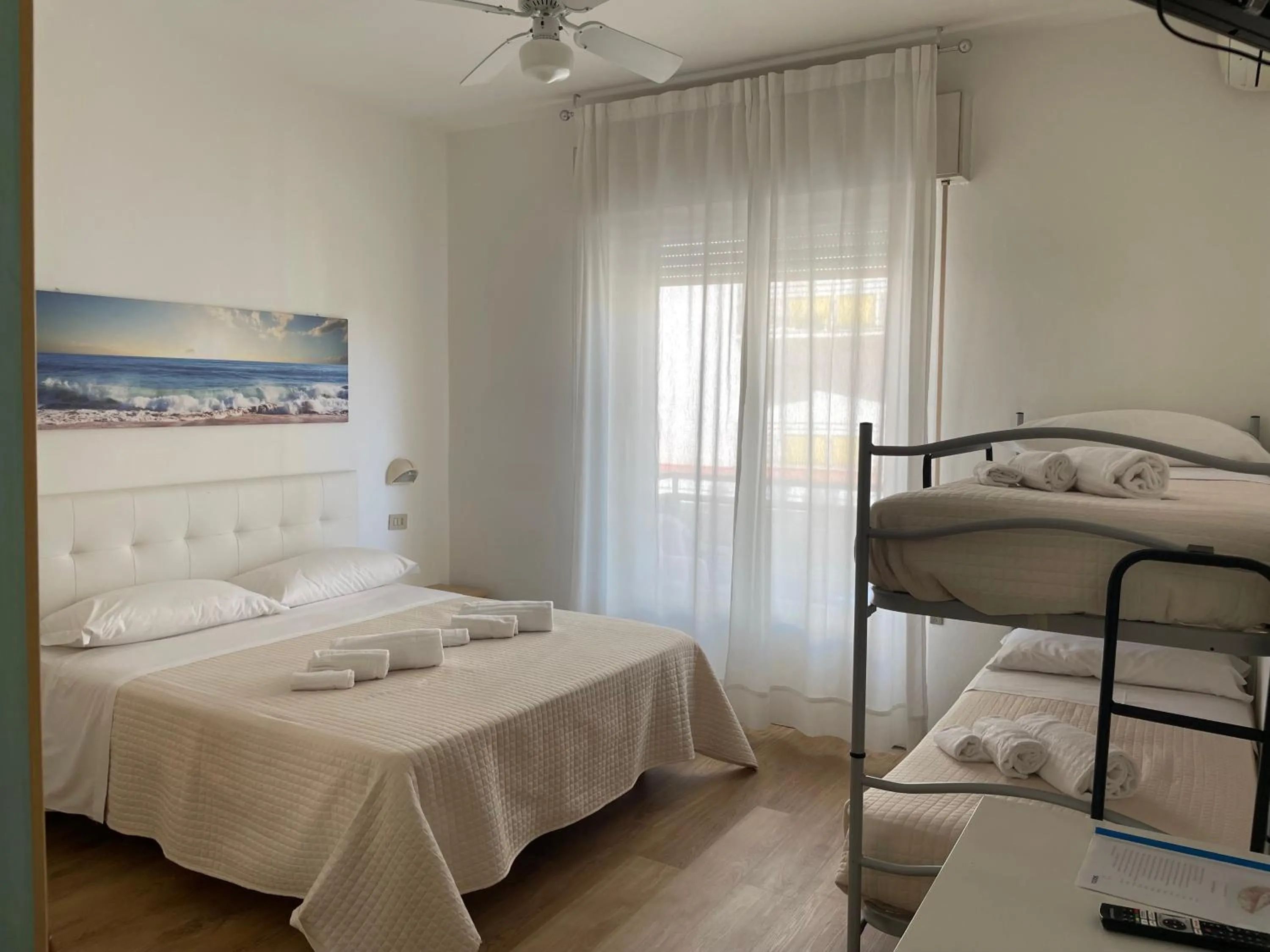 Bed in Hotel Barbiani