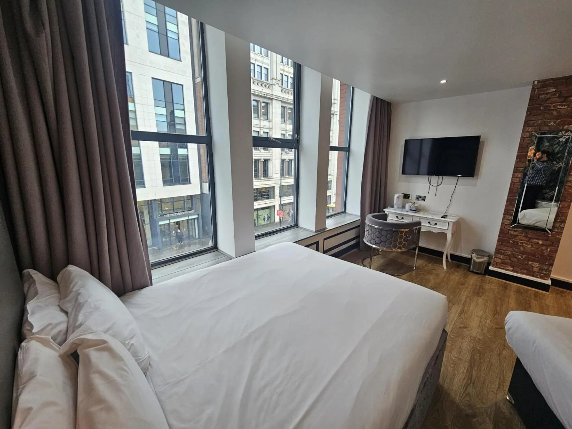 Bed in Print Works Hotel