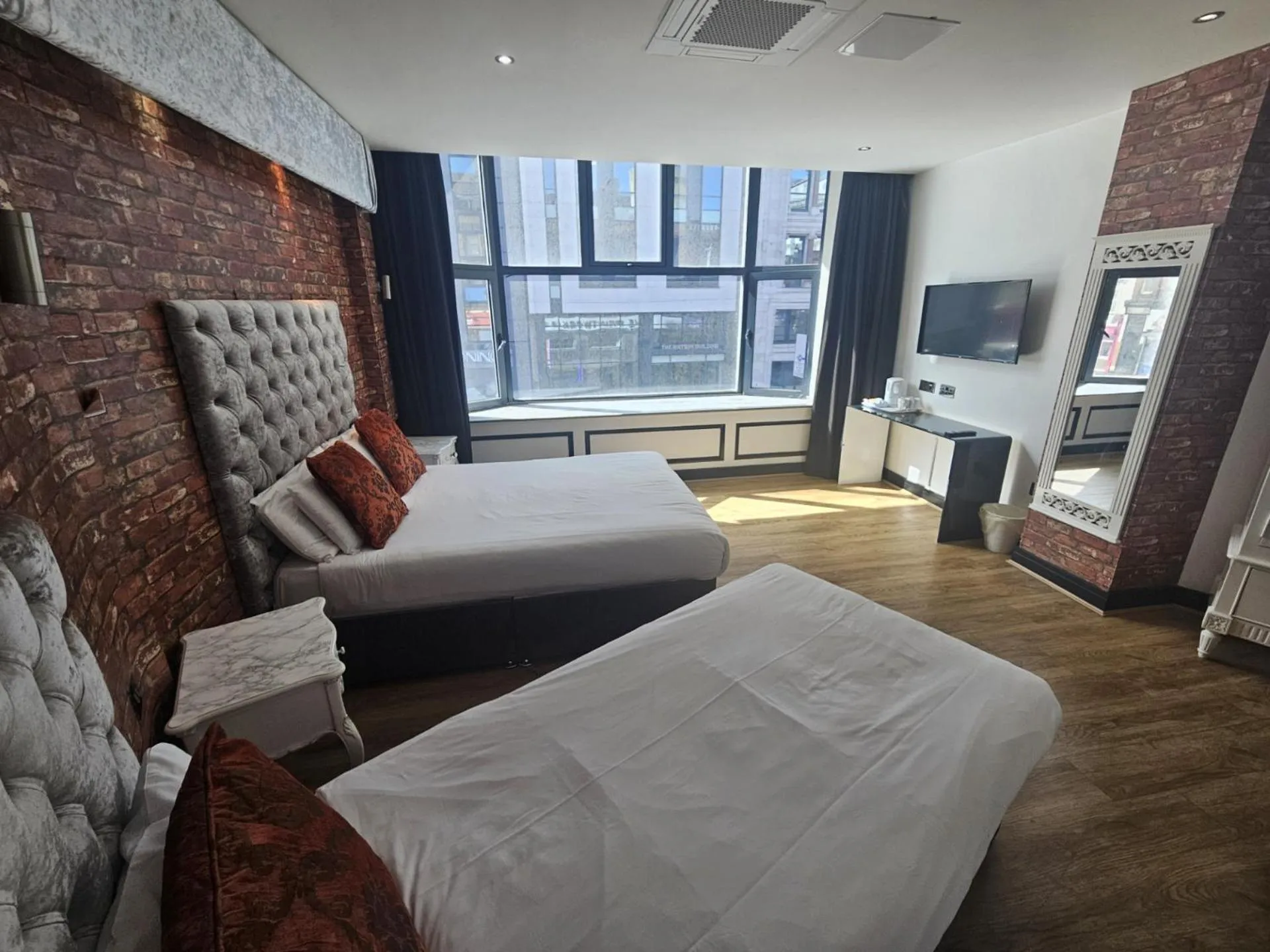 Bed in Print Works Hotel