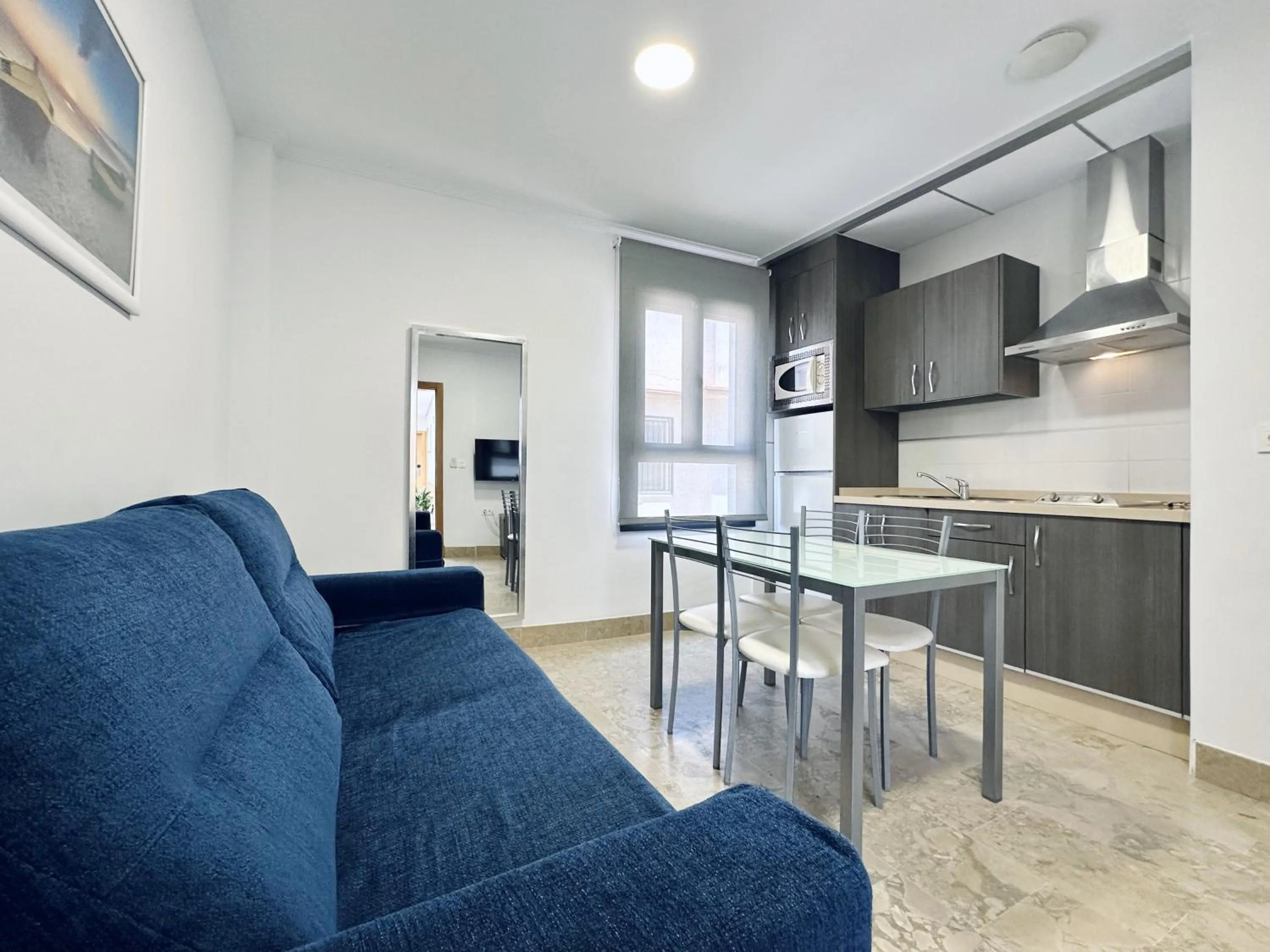 Kitchen or kitchenette in Hotel Apartamentos Marina Luz