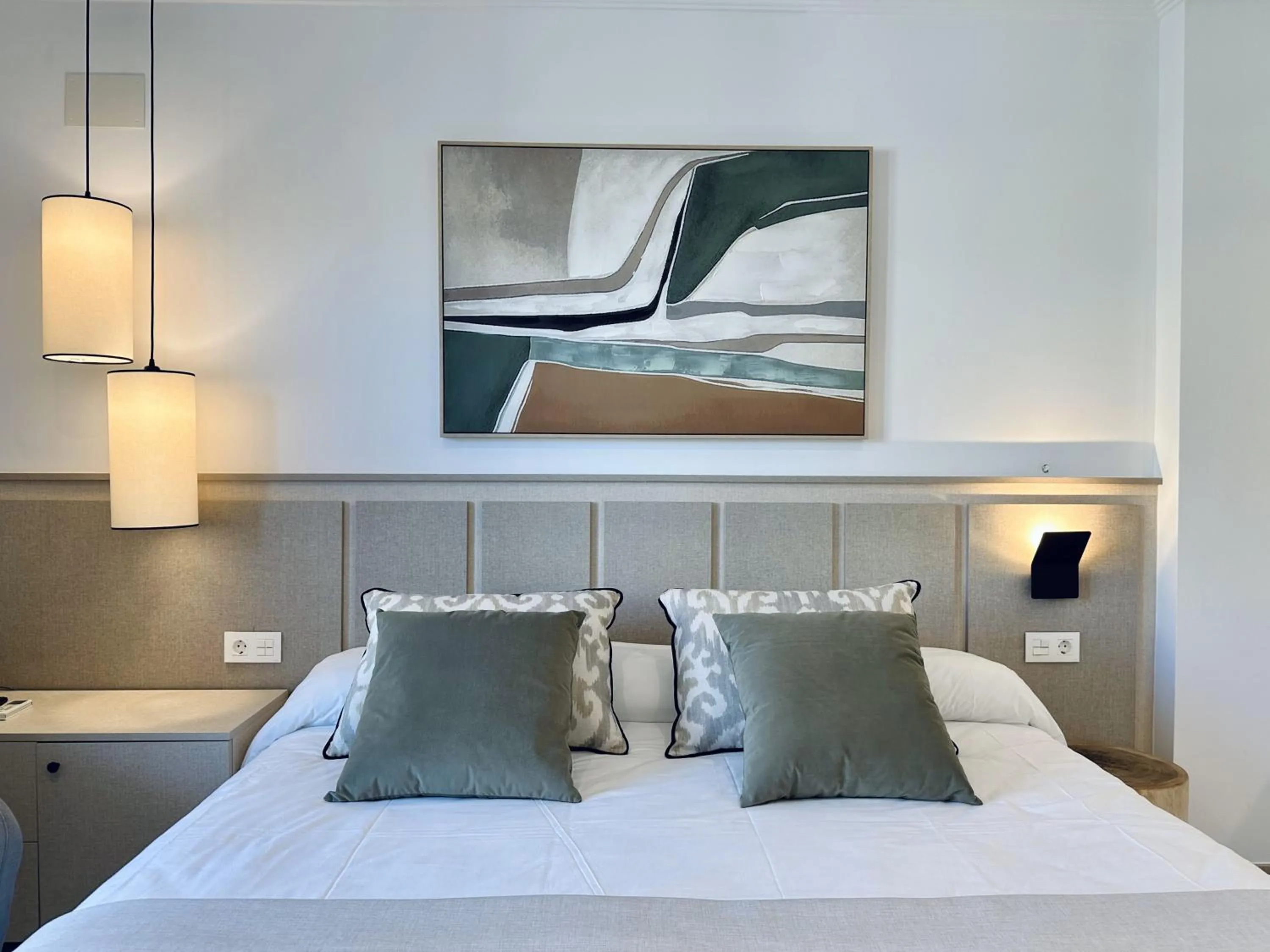 Bed in Hotel Apartamentos Marina Luz