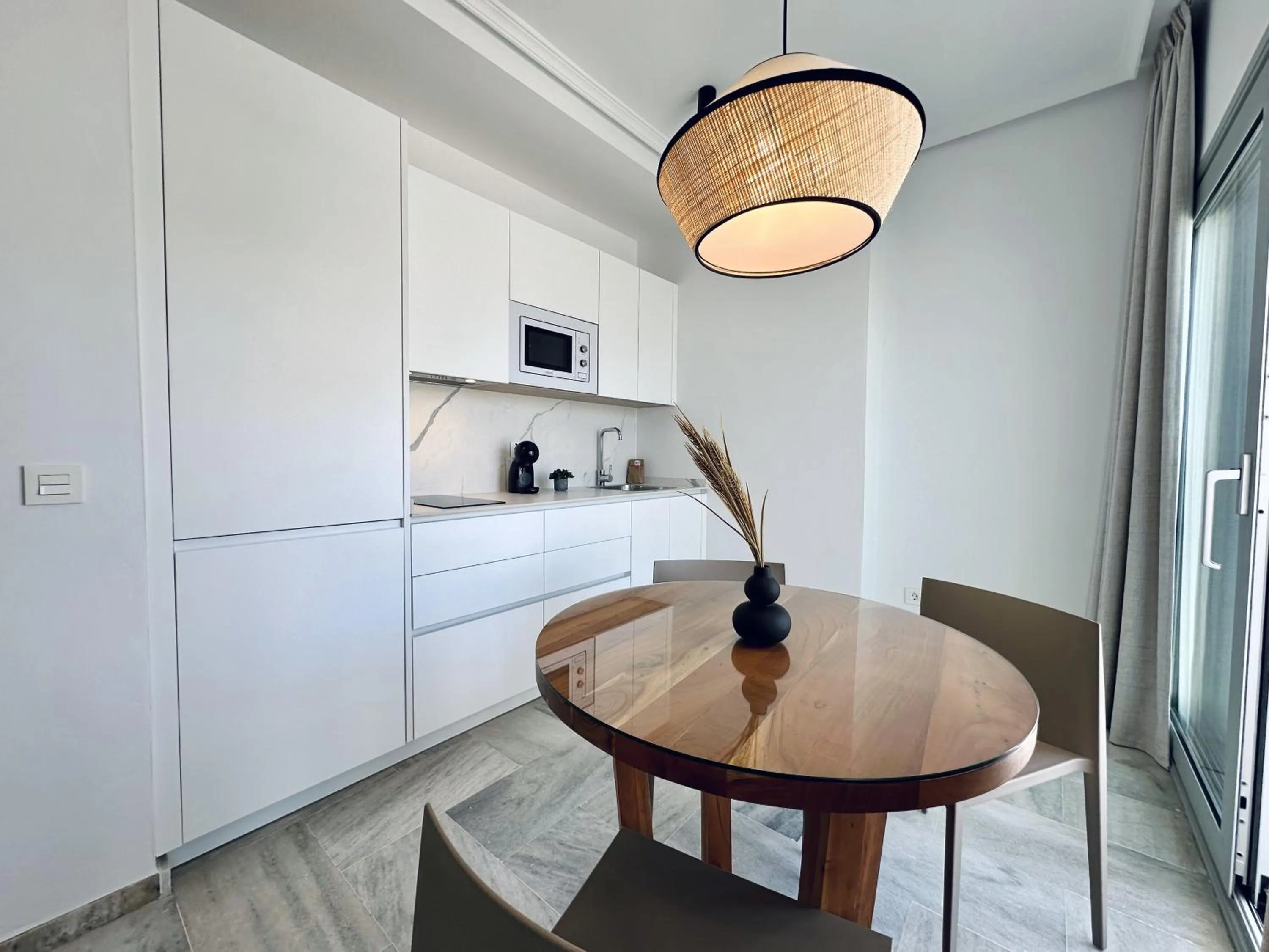 Kitchen or kitchenette in Hotel Apartamentos Marina Luz