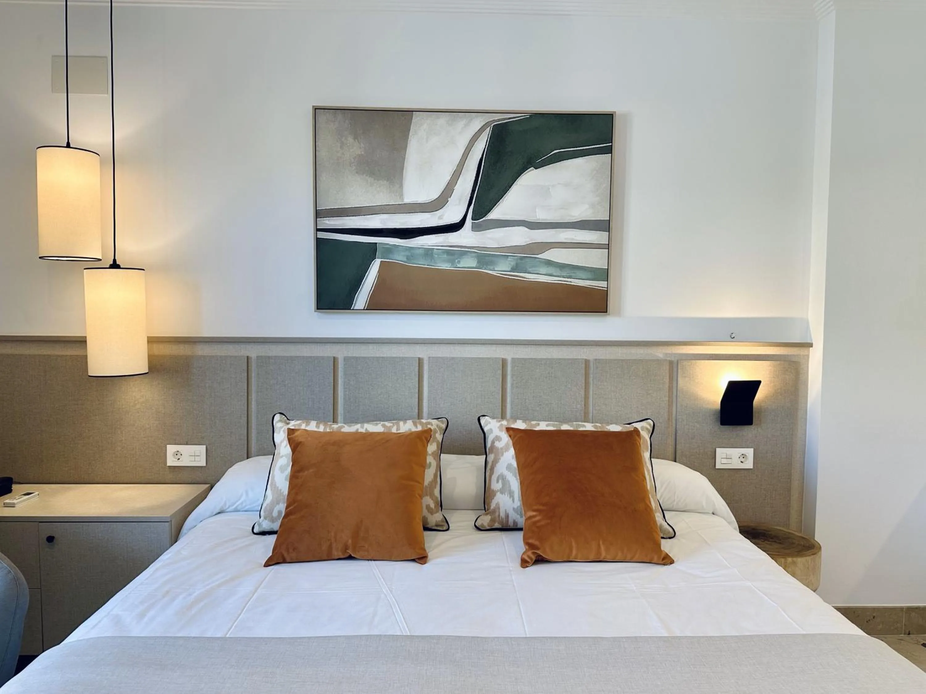 Bed in Hotel Apartamentos Marina Luz