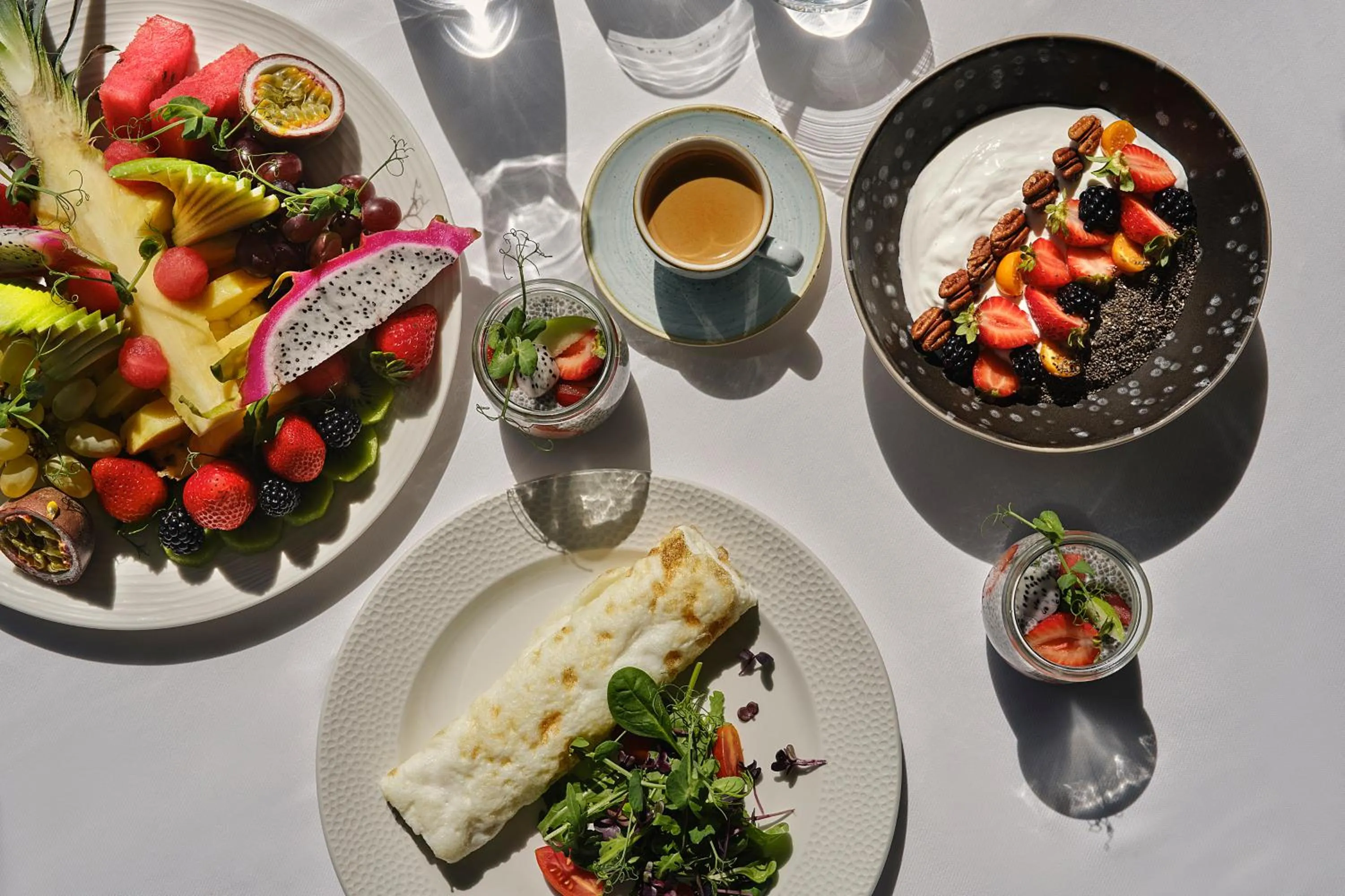 Food and drinks in Esperos Village Blue & Spa - Adults Only