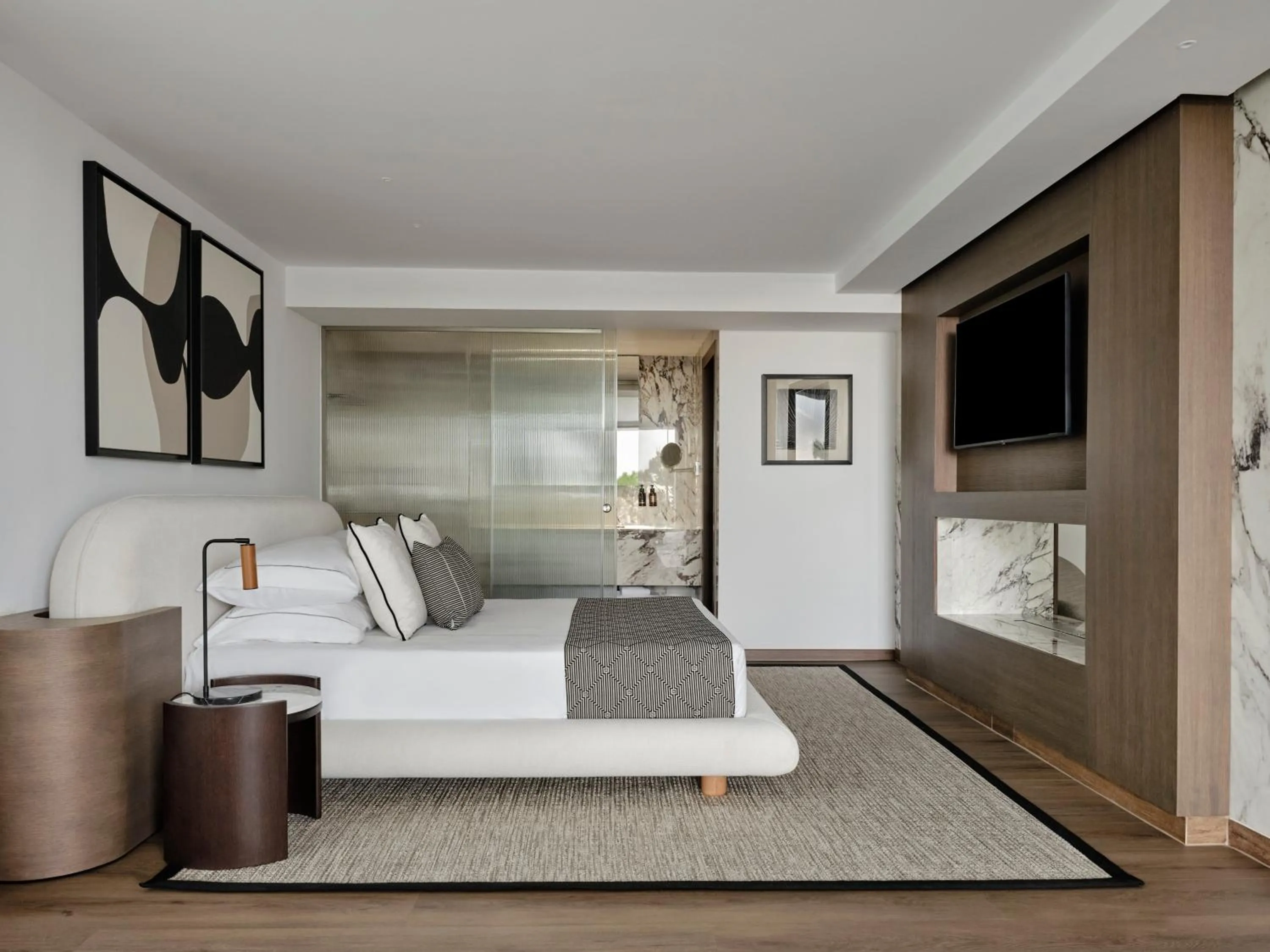 Bed in Esperos Village Blue & Spa - Adults Only