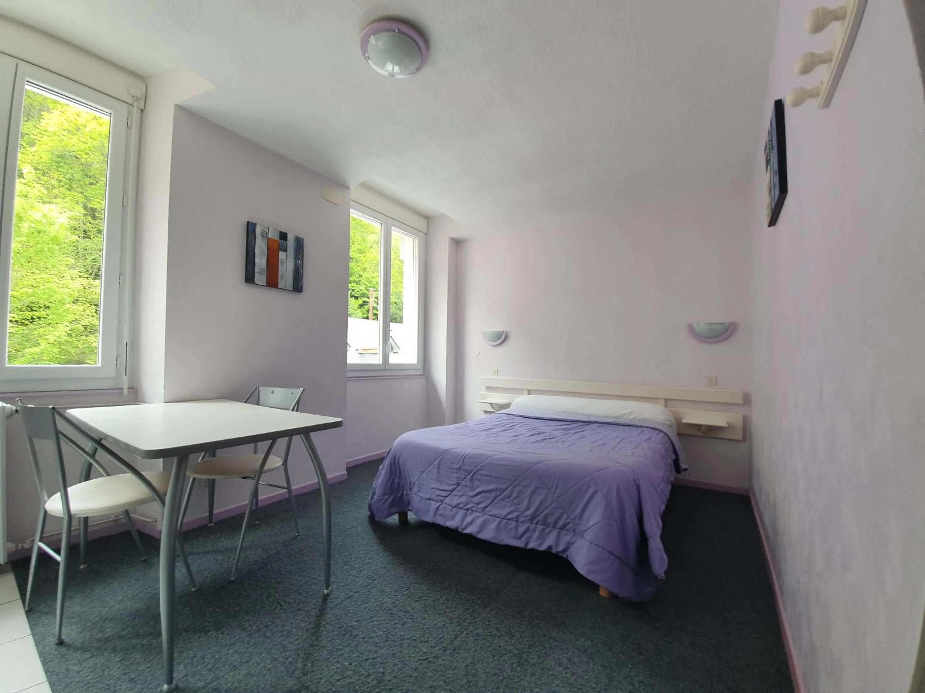 Photo of the whole room, Bed in Appart Le Chili- Quartier thermal- Parc remarquable - Linge fourni