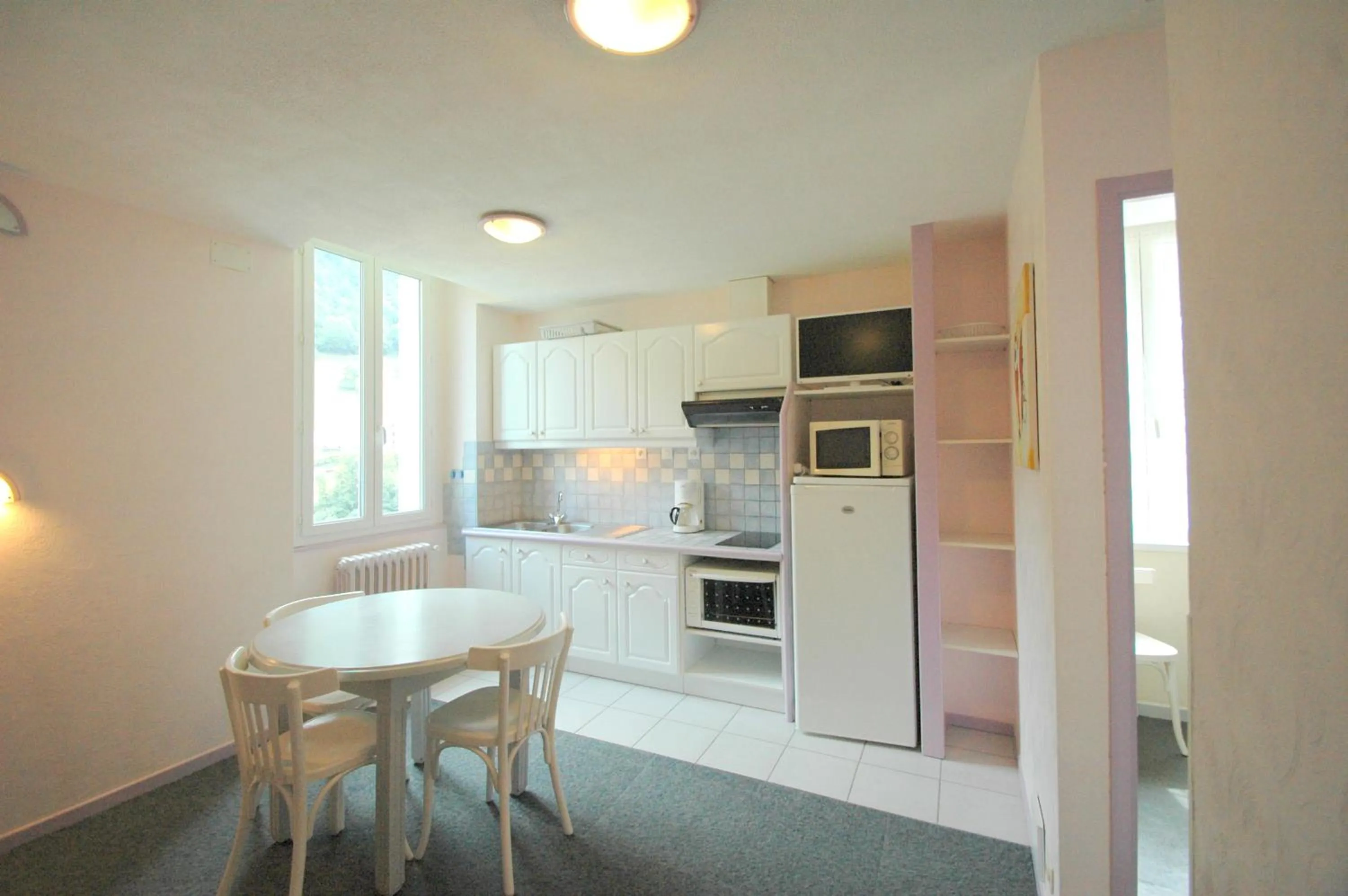 Kitchen or kitchenette in Appart Le Chili- Quartier thermal- Parc remarquable - Linge fourni
