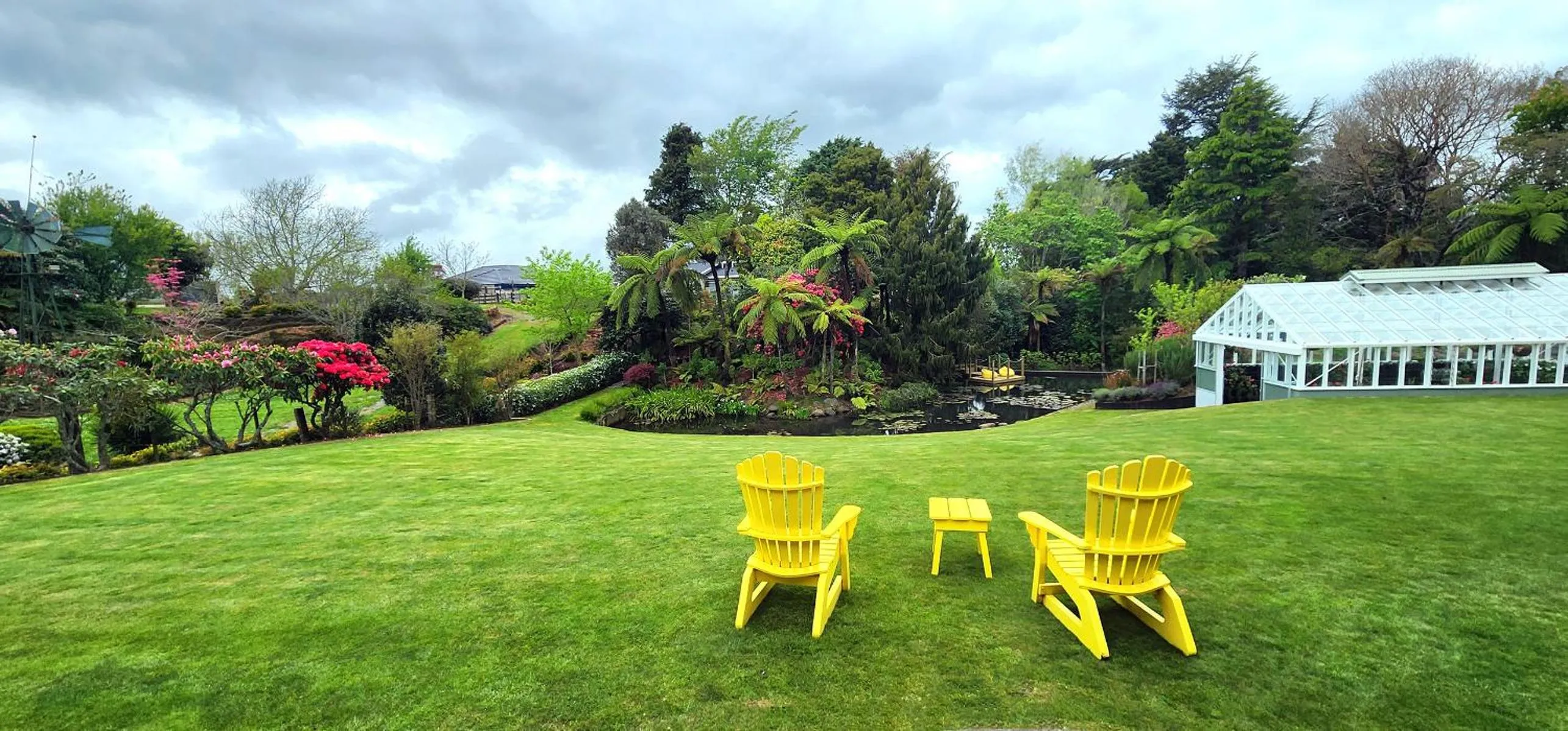 Garden view in Brecon Pond Bed & Breakfast