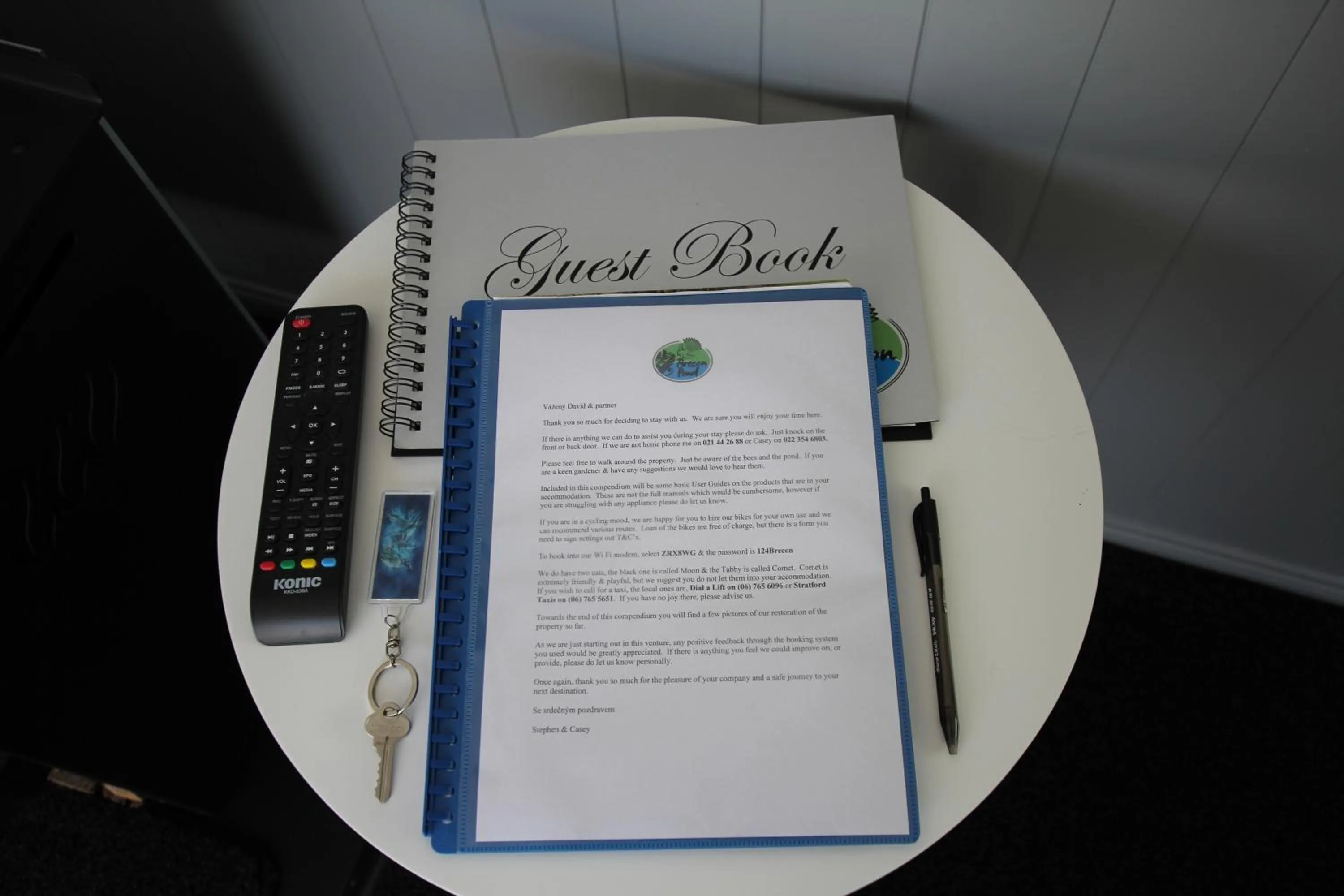 Text overlay in Brecon Pond Bed & Breakfast