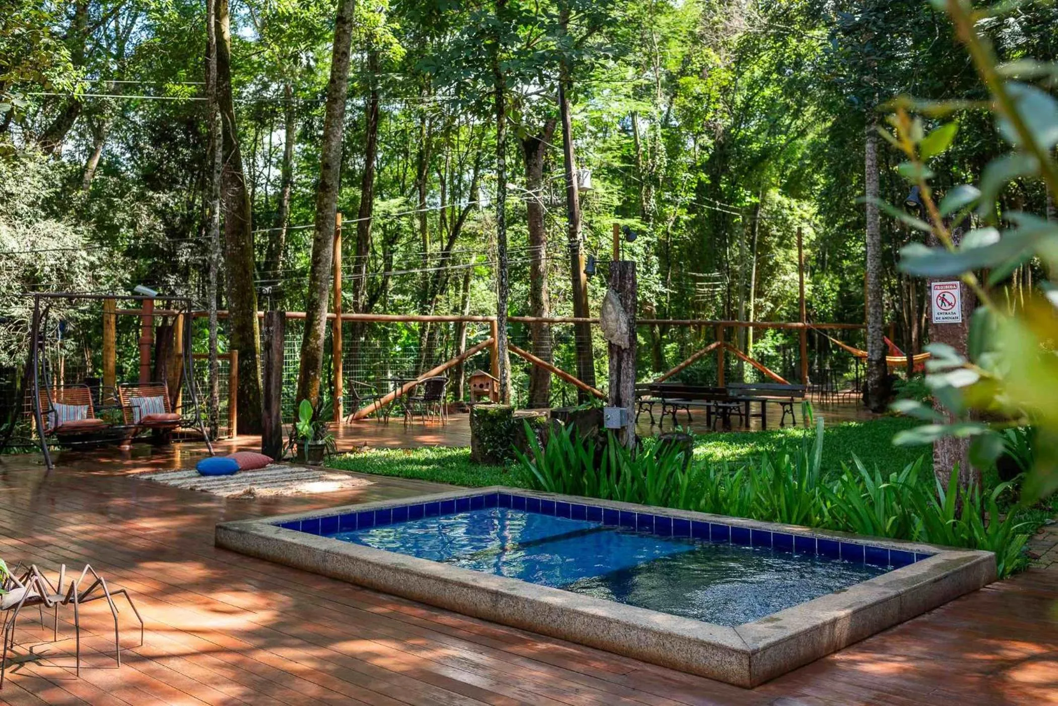 Seating area in Villa Rica Pousada