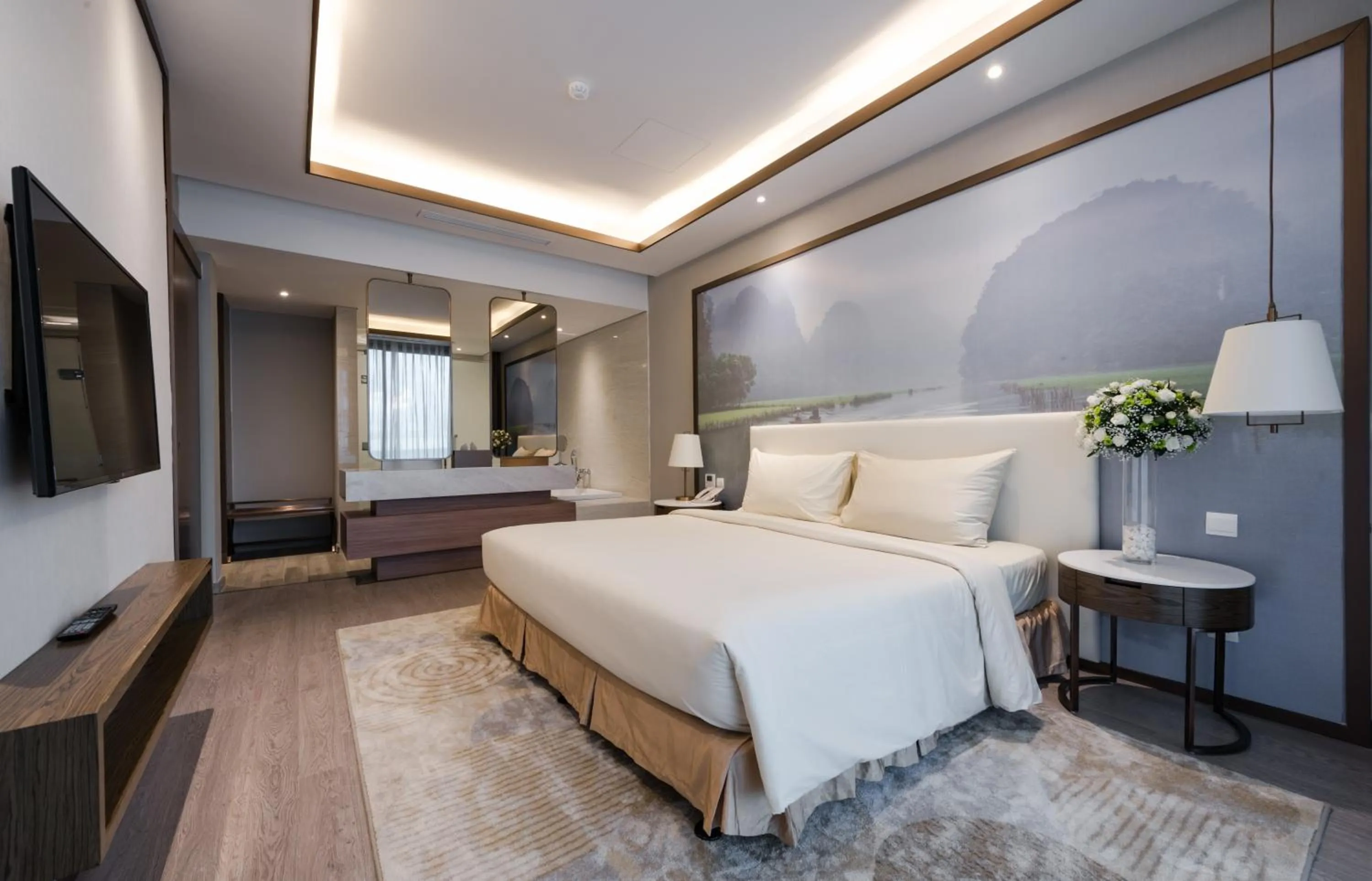 TV and multimedia, Bed in FLC Grand Hotel Samson