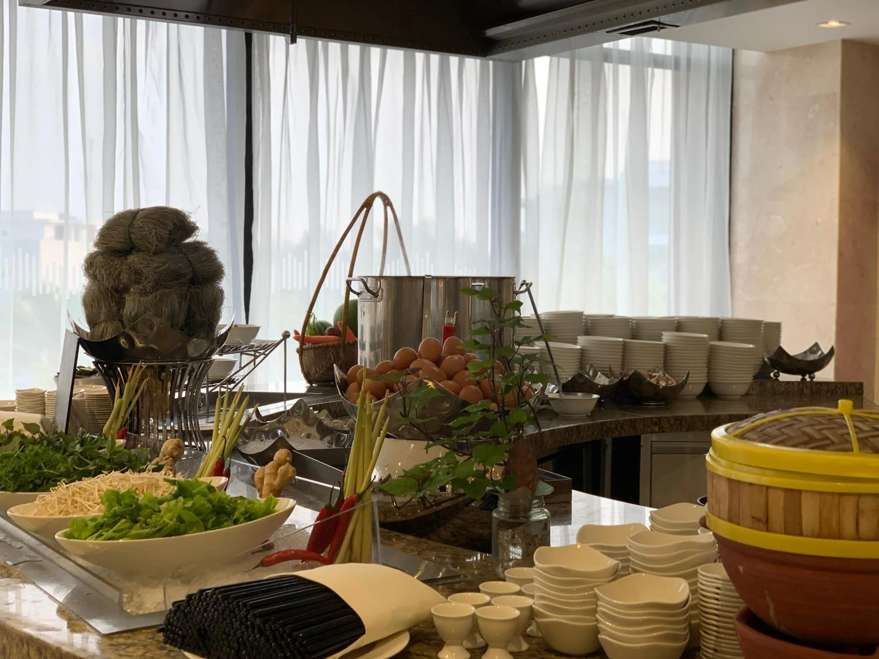 Buffet breakfast in FLC Grand Hotel Samson