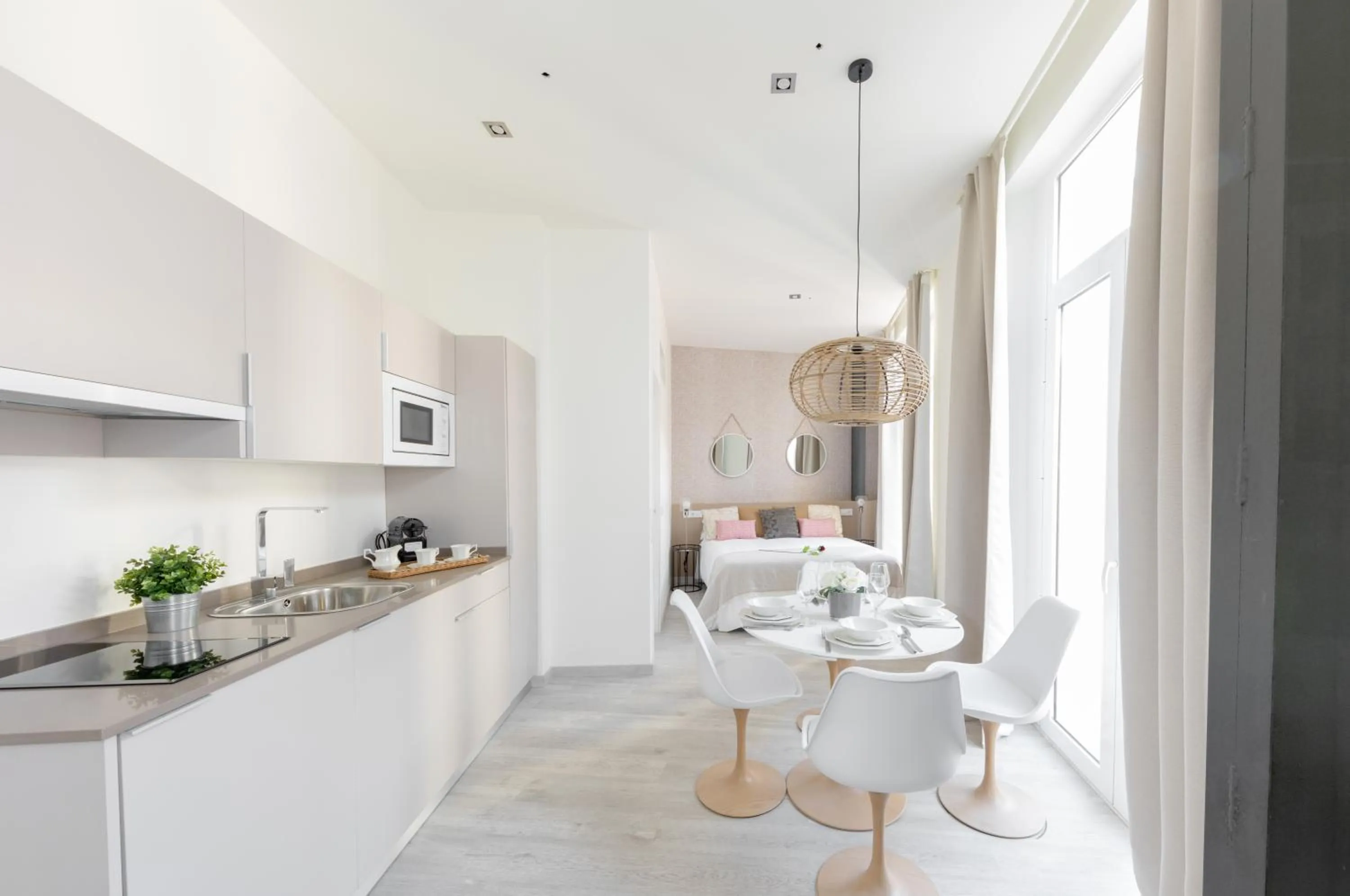 Kitchen or kitchenette in Apartamentos Soho Boutique Museo