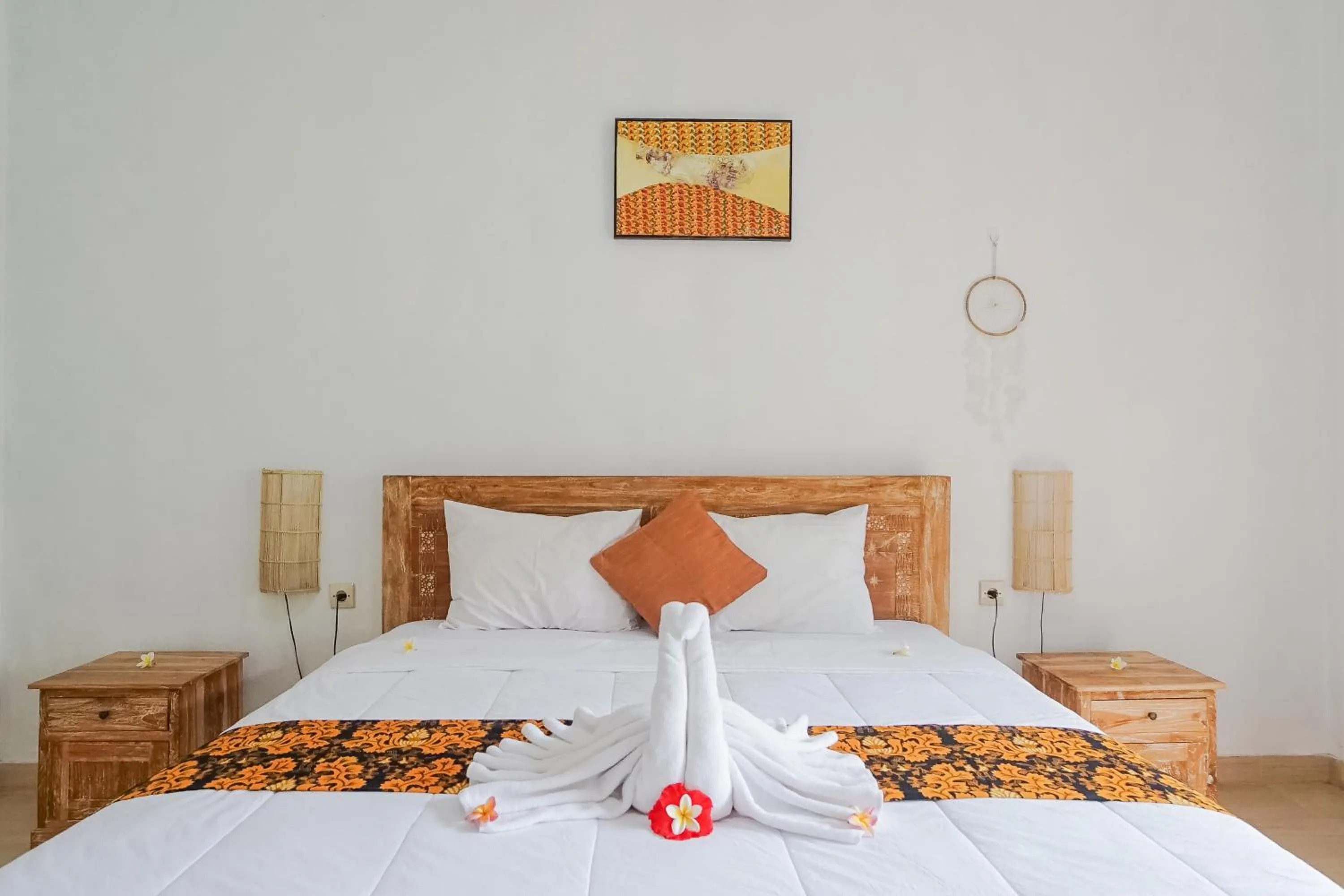 Bed in Karan Homestay Canggu