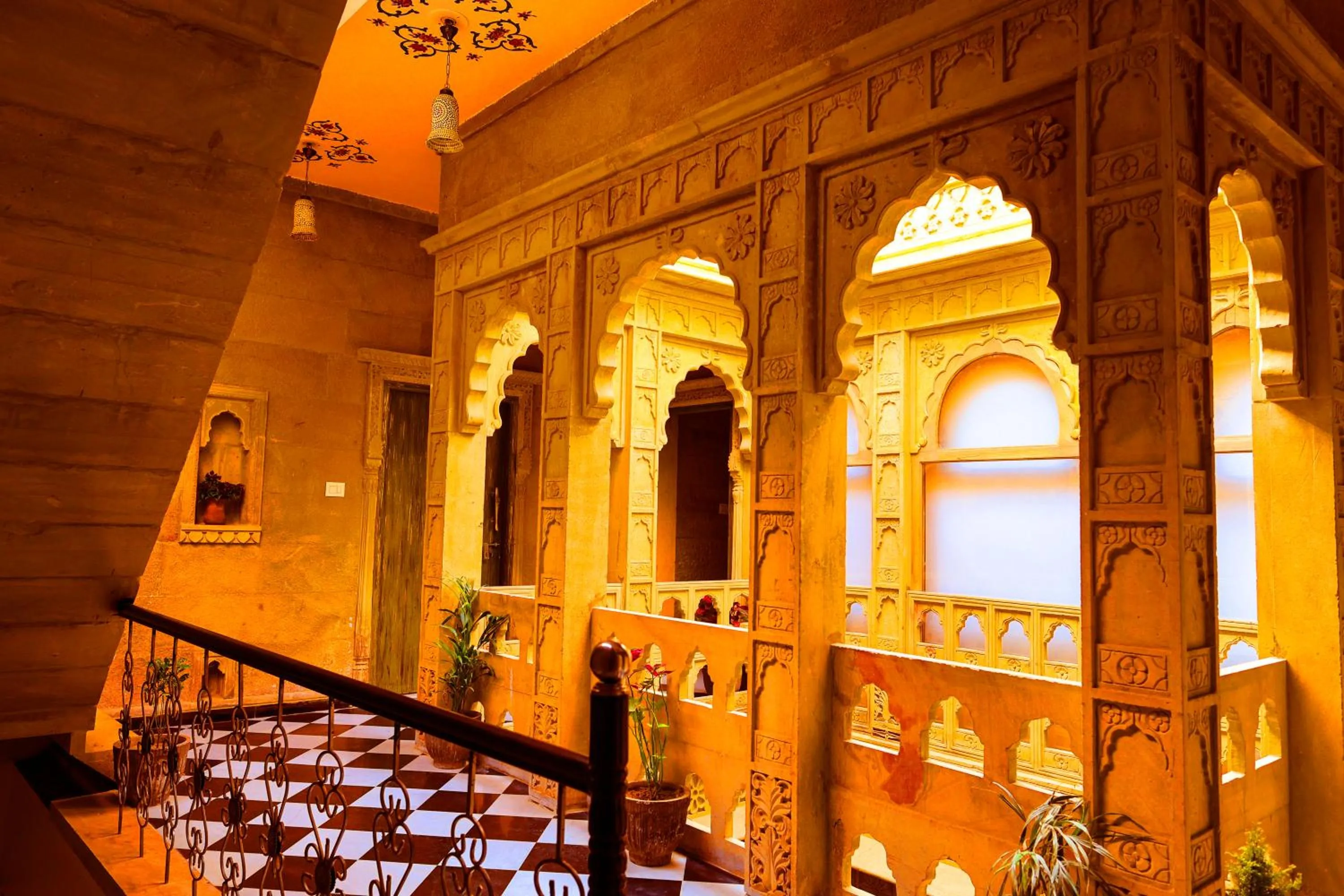 Inner courtyard view in Garh Meera - A Sensational Boutique Hotel