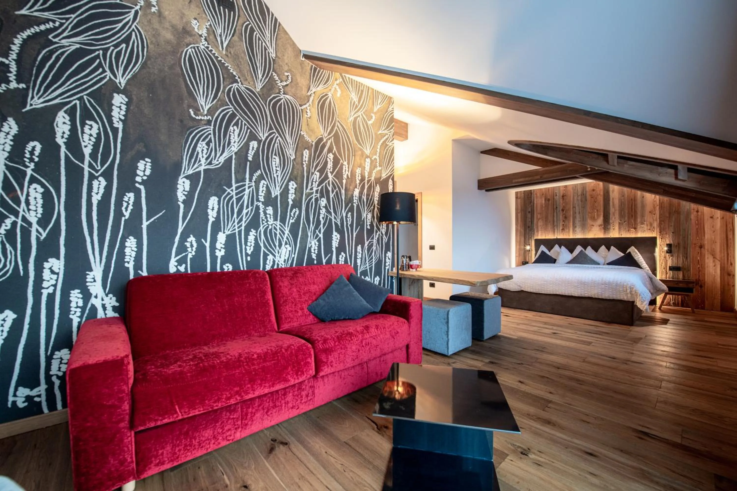 Bed in Alpotel Dolomiten