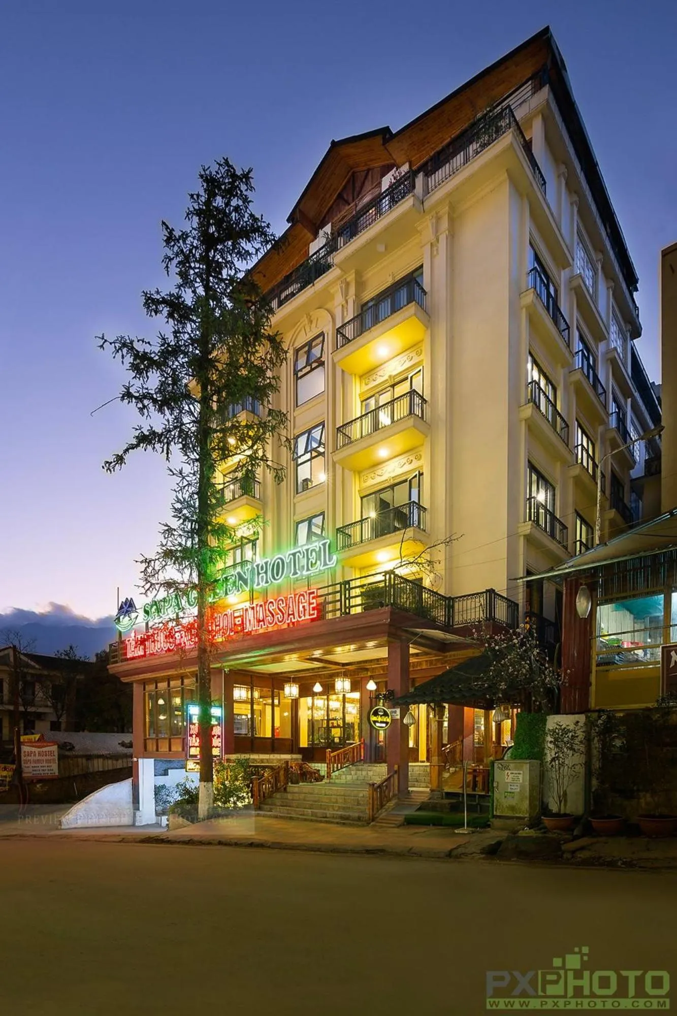 Property building in Sapa Green Hotel