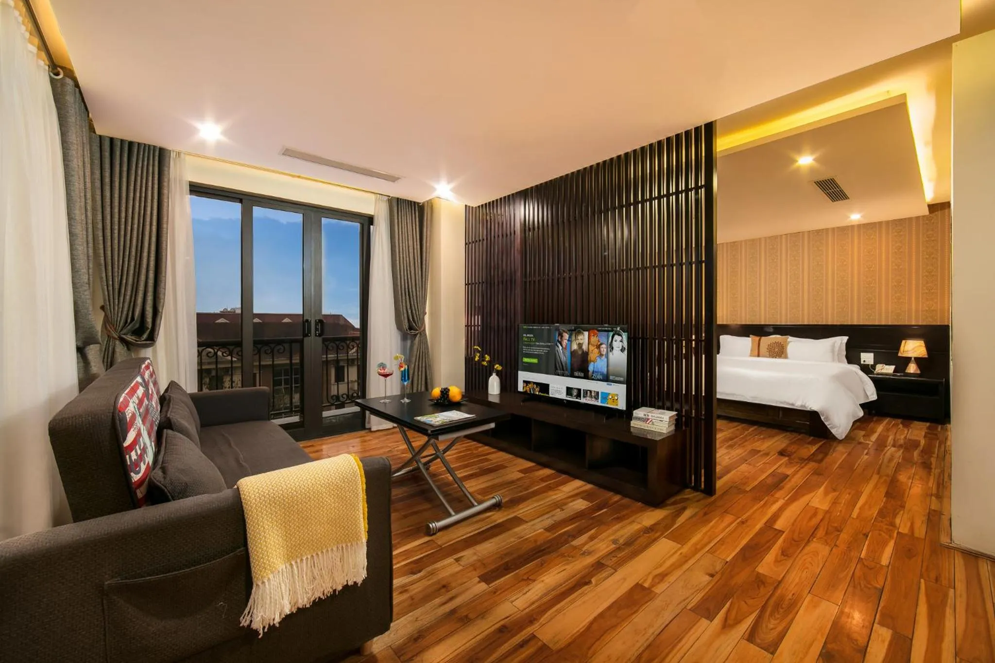 Photo of the whole room, Bed in Sapa Green Hotel