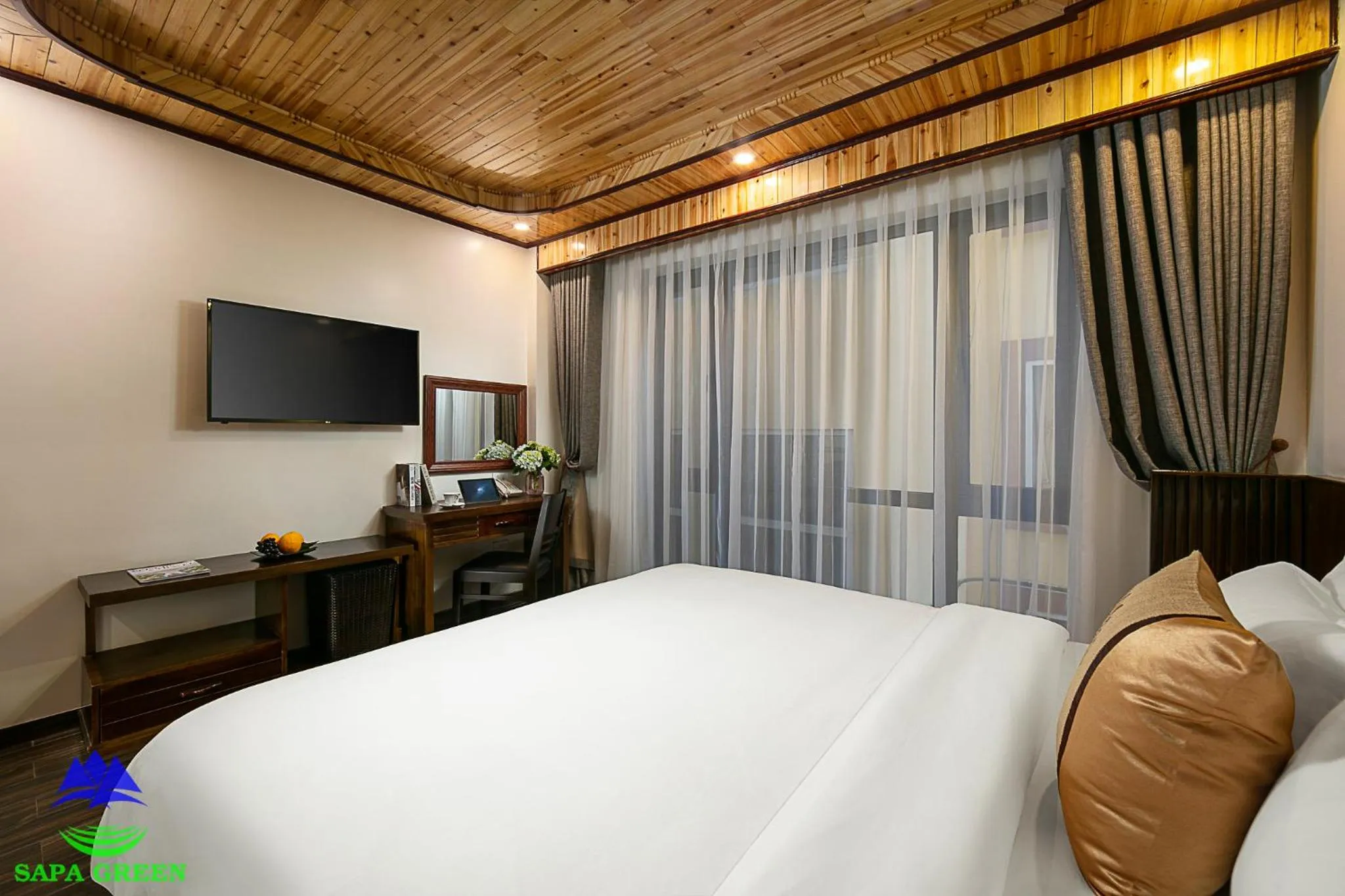 Bed in Sapa Green Hotel