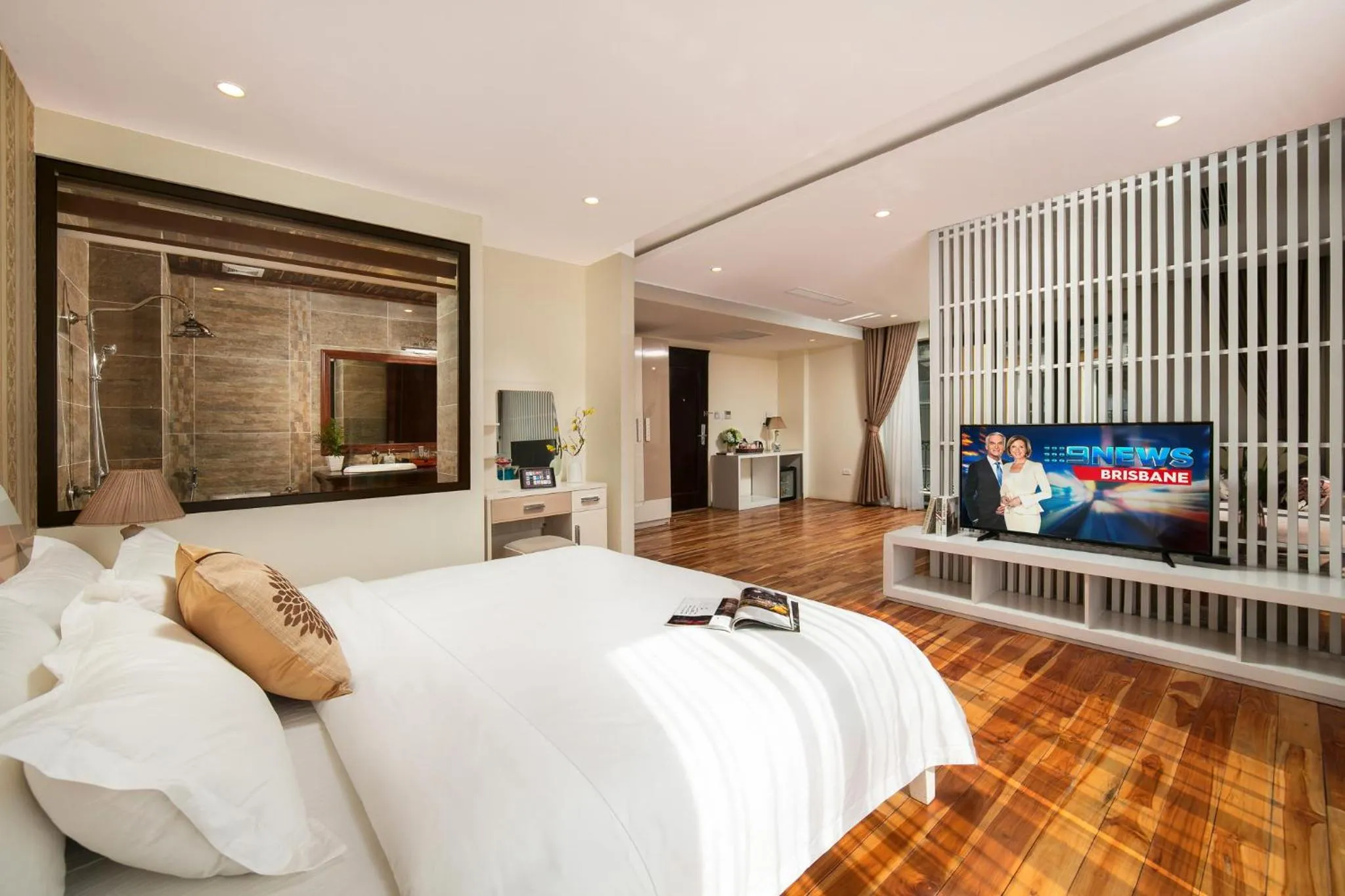 Photo of the whole room, Bed in Sapa Green Hotel