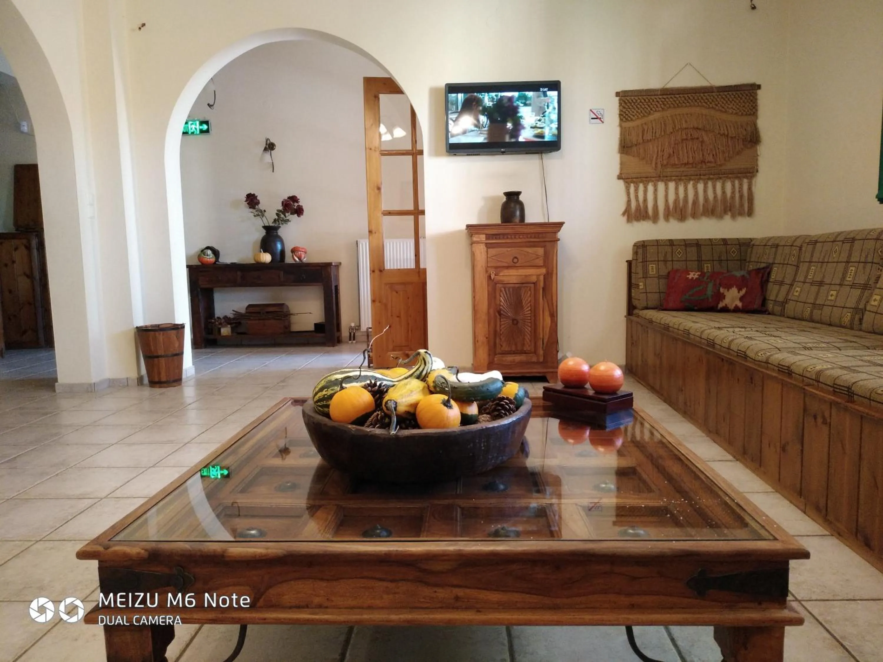 Seating area in Hotel Spiridoula