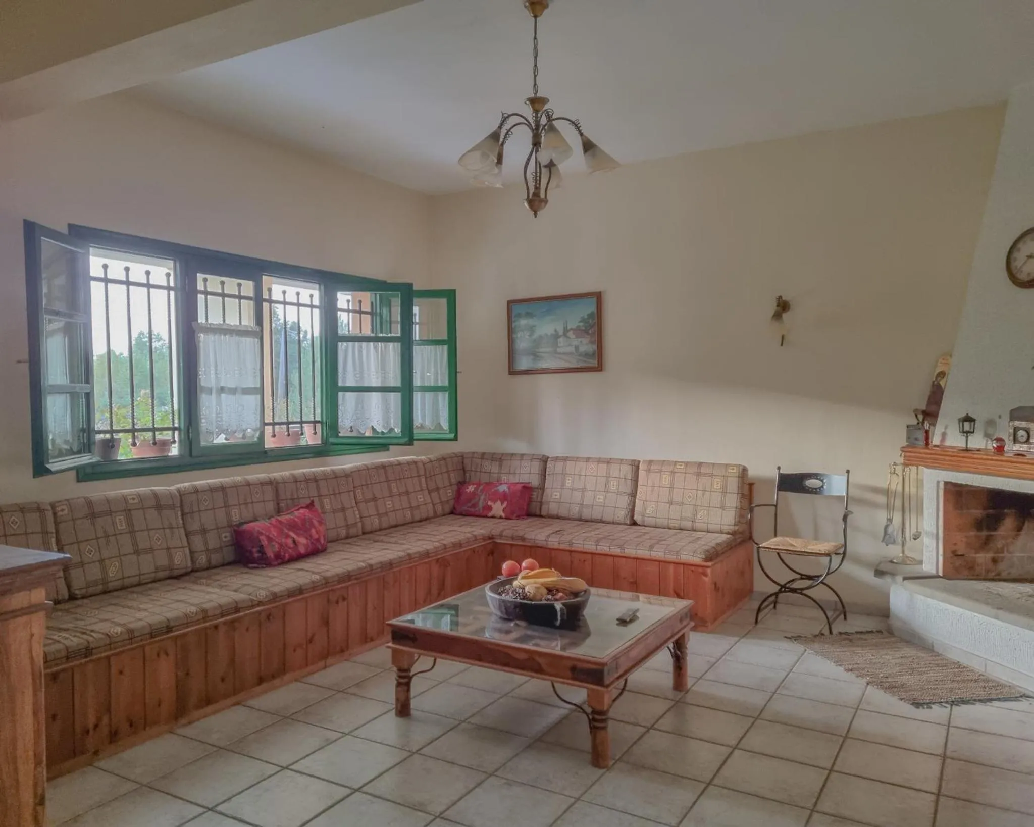 Seating area in Hotel Spiridoula
