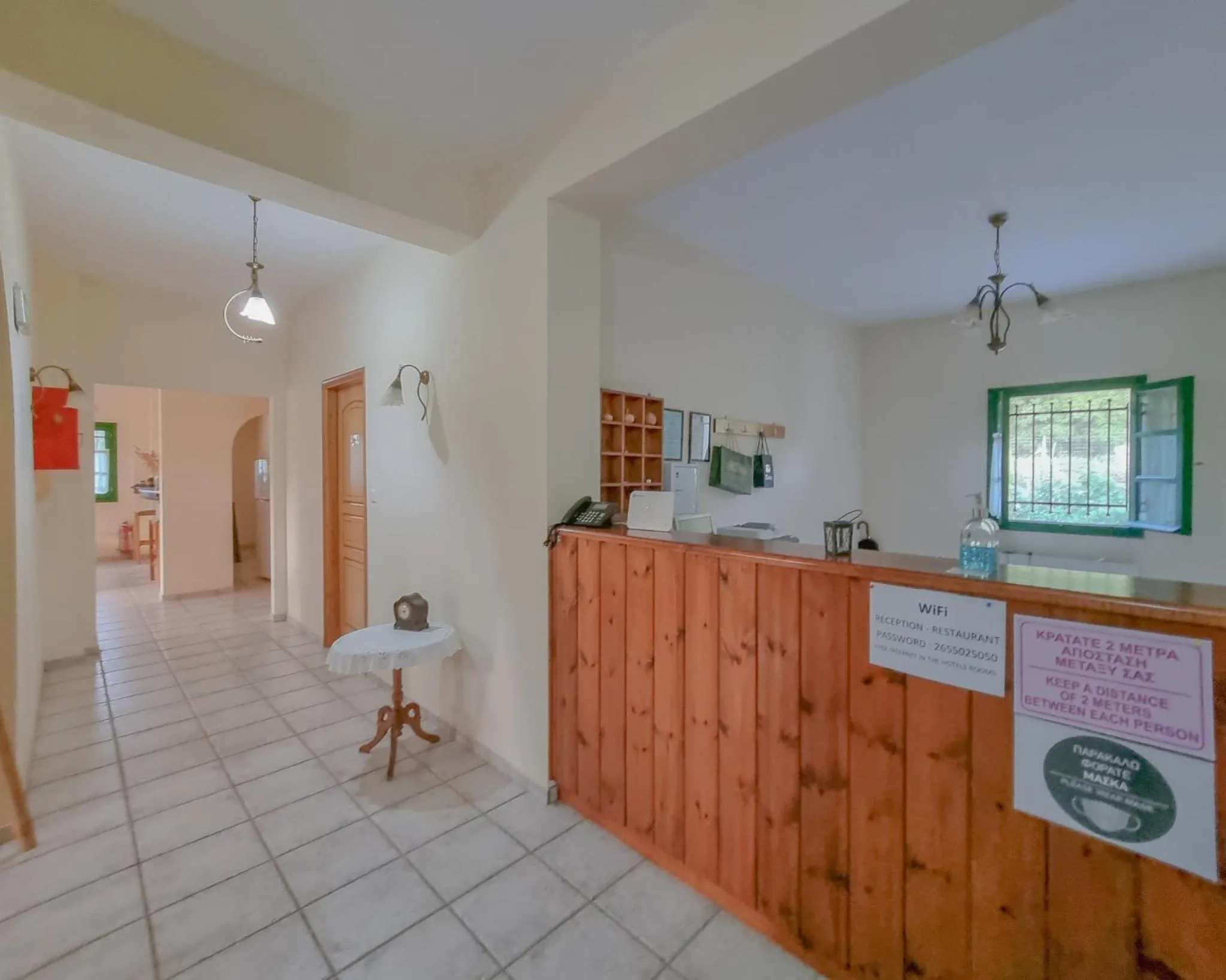 Lobby or reception in Hotel Spiridoula