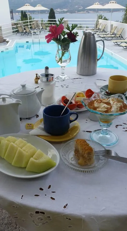 Swimming pool in Scorpios Hotel & Suites