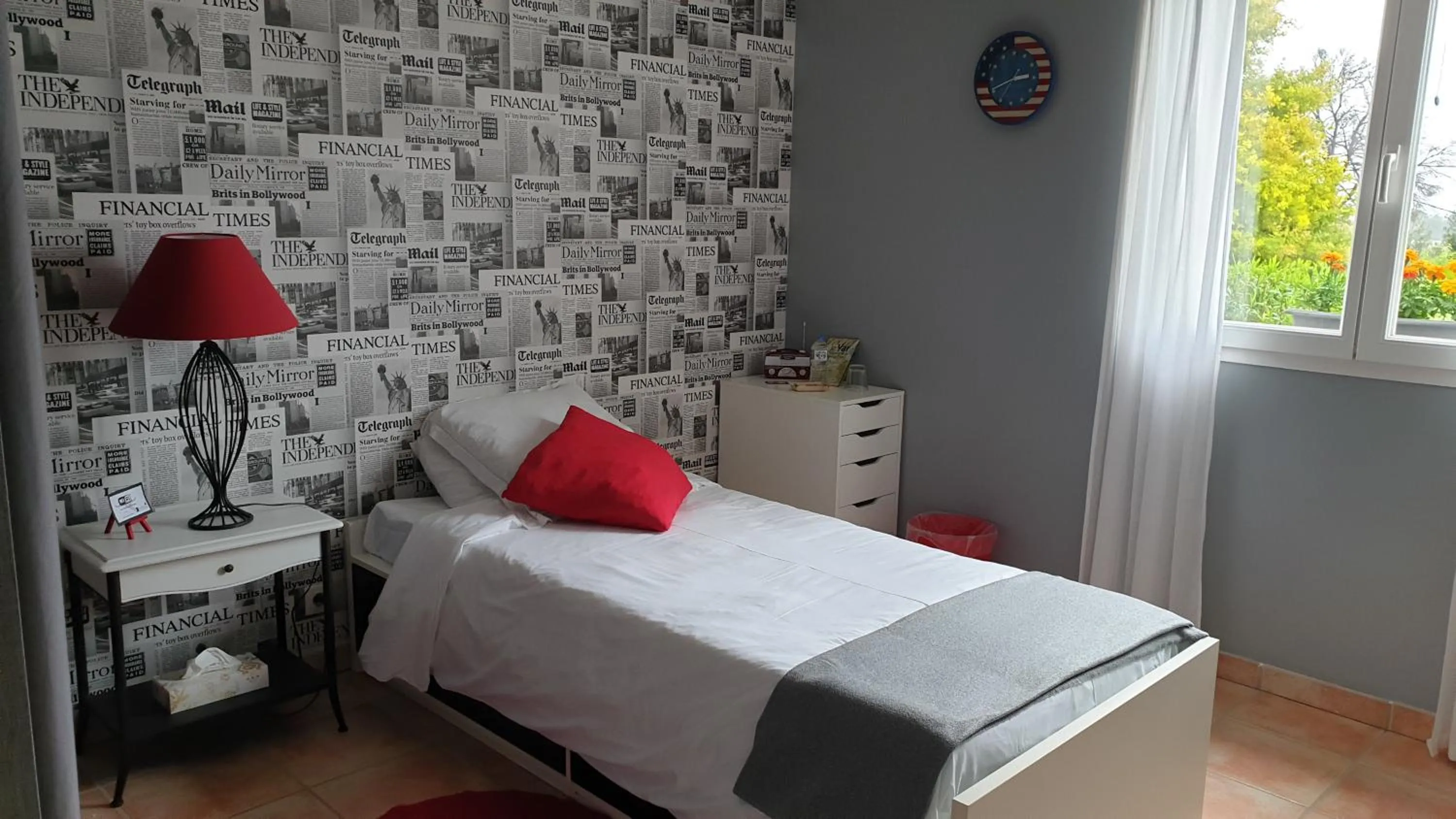 Bed in La Villa d'Olivène