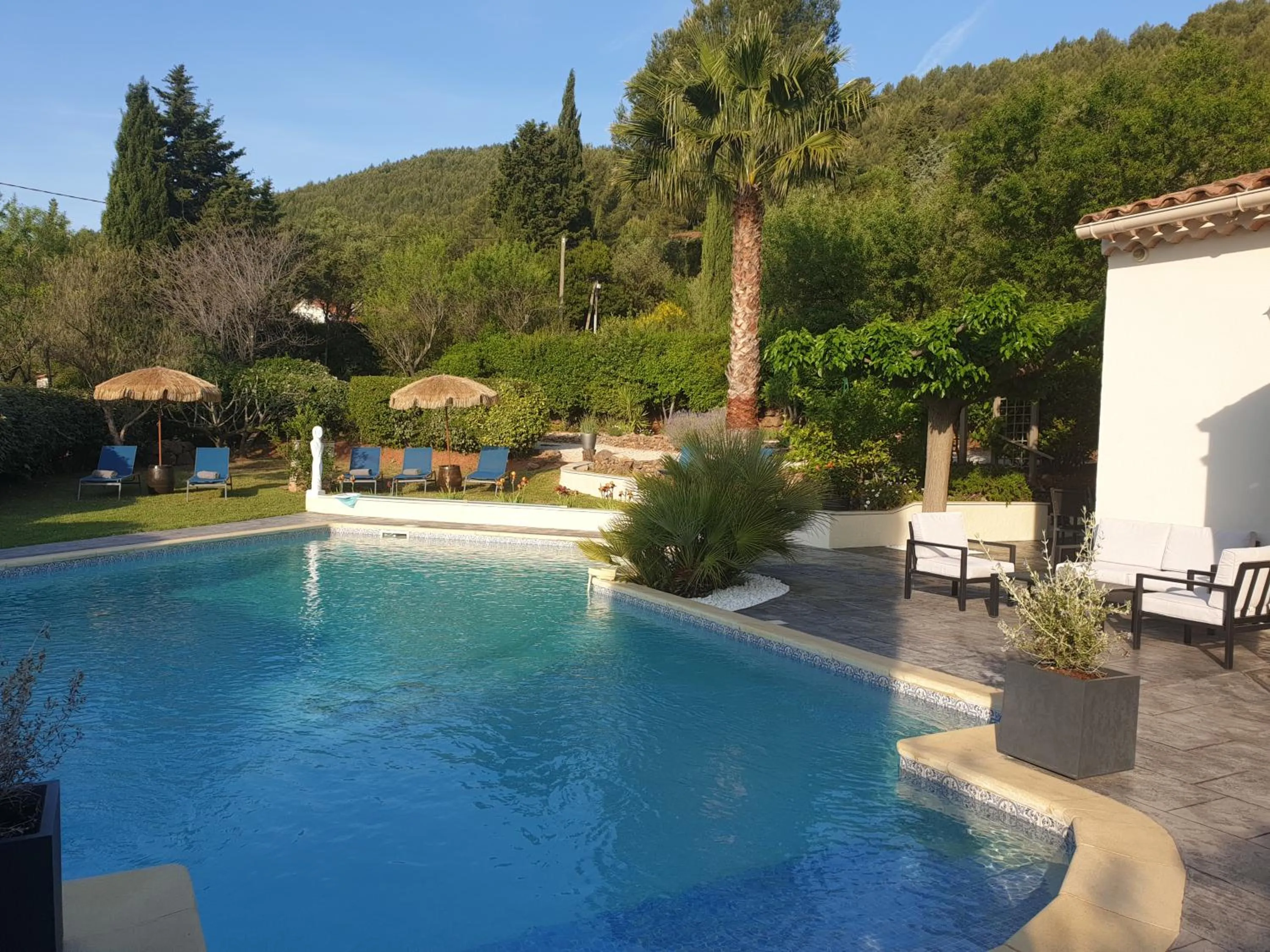 Swimming pool in La Villa d'Olivène
