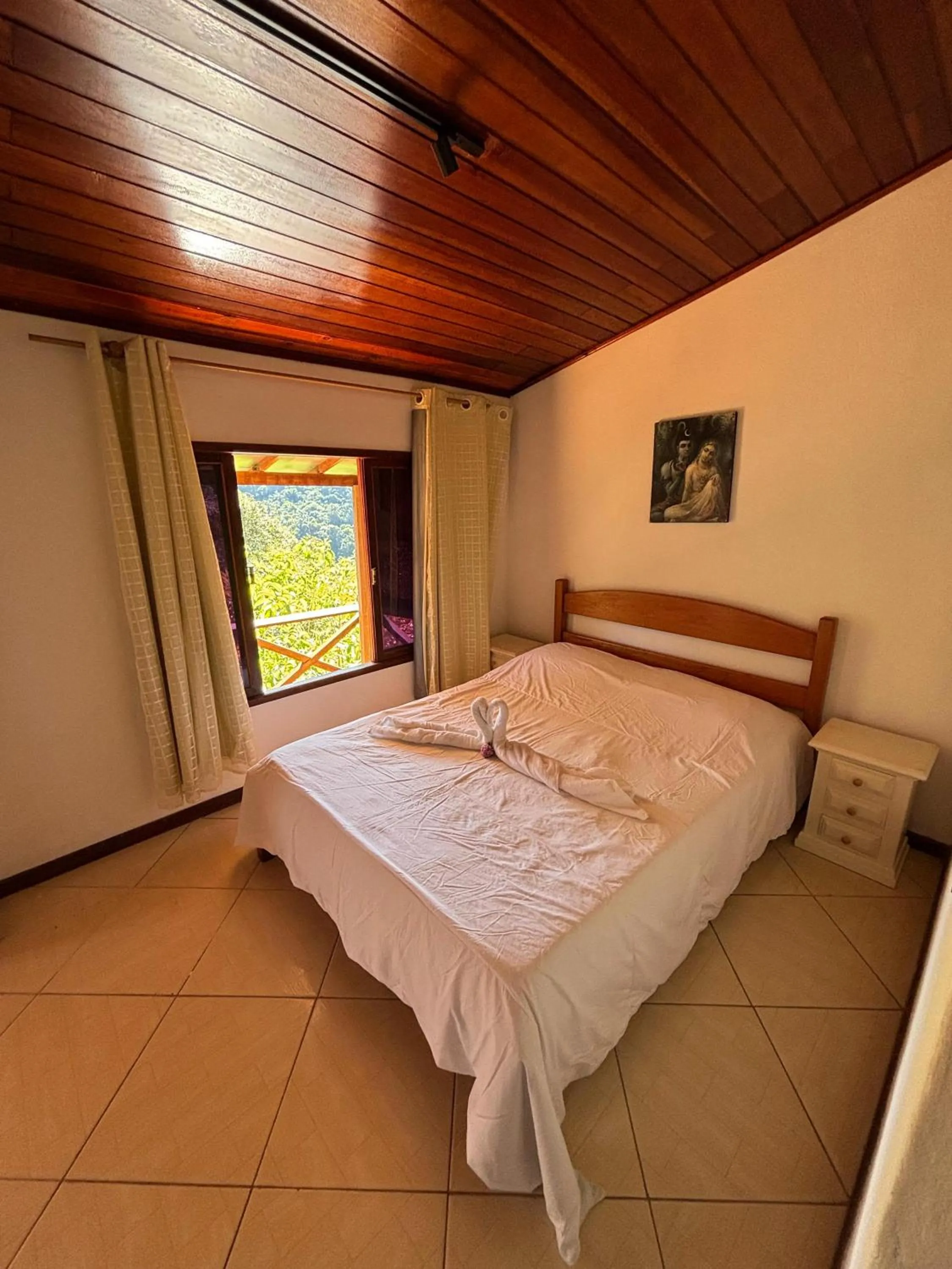 Bed in Pousada e Spa Vrindávana