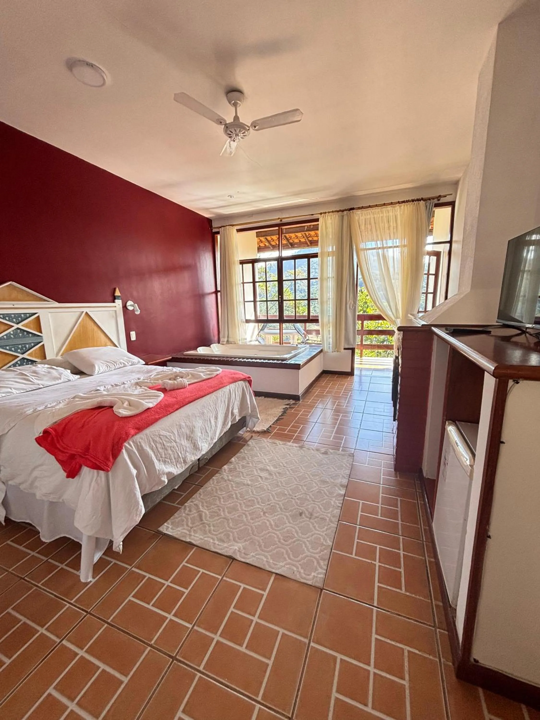 Bed in Pousada e Spa Vrindávana