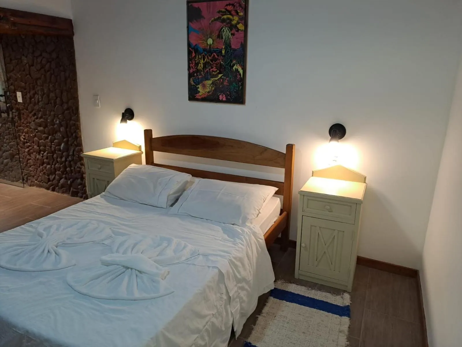 Bed in Pousada e Spa Vrindávana