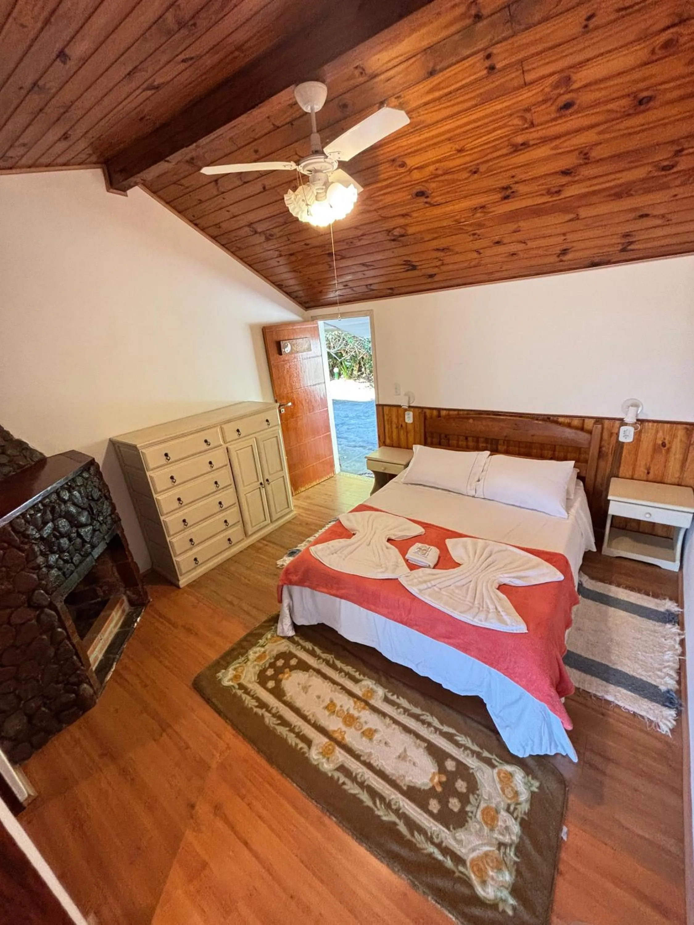 Bed in Pousada e Spa Vrindávana