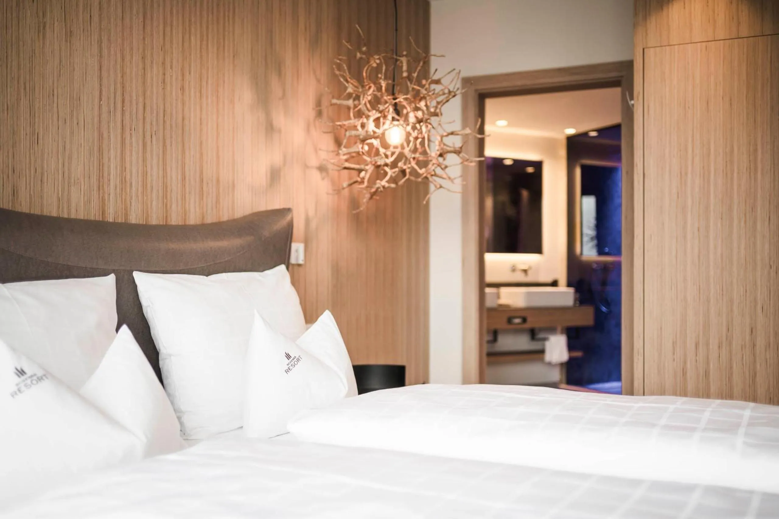 Bed in Schenna Resort