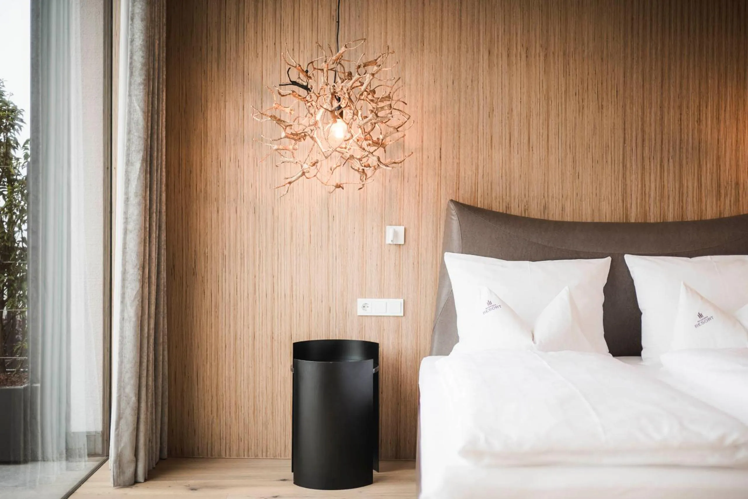 Decorative detail, Bed in Schenna Resort