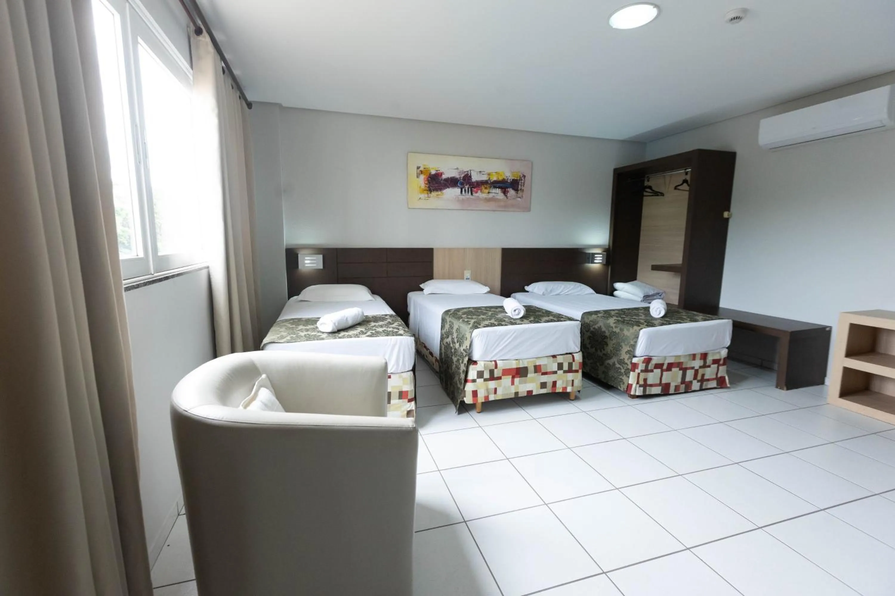 Bed in Hits Pantanal Hotel Aeroporto Cuiabá