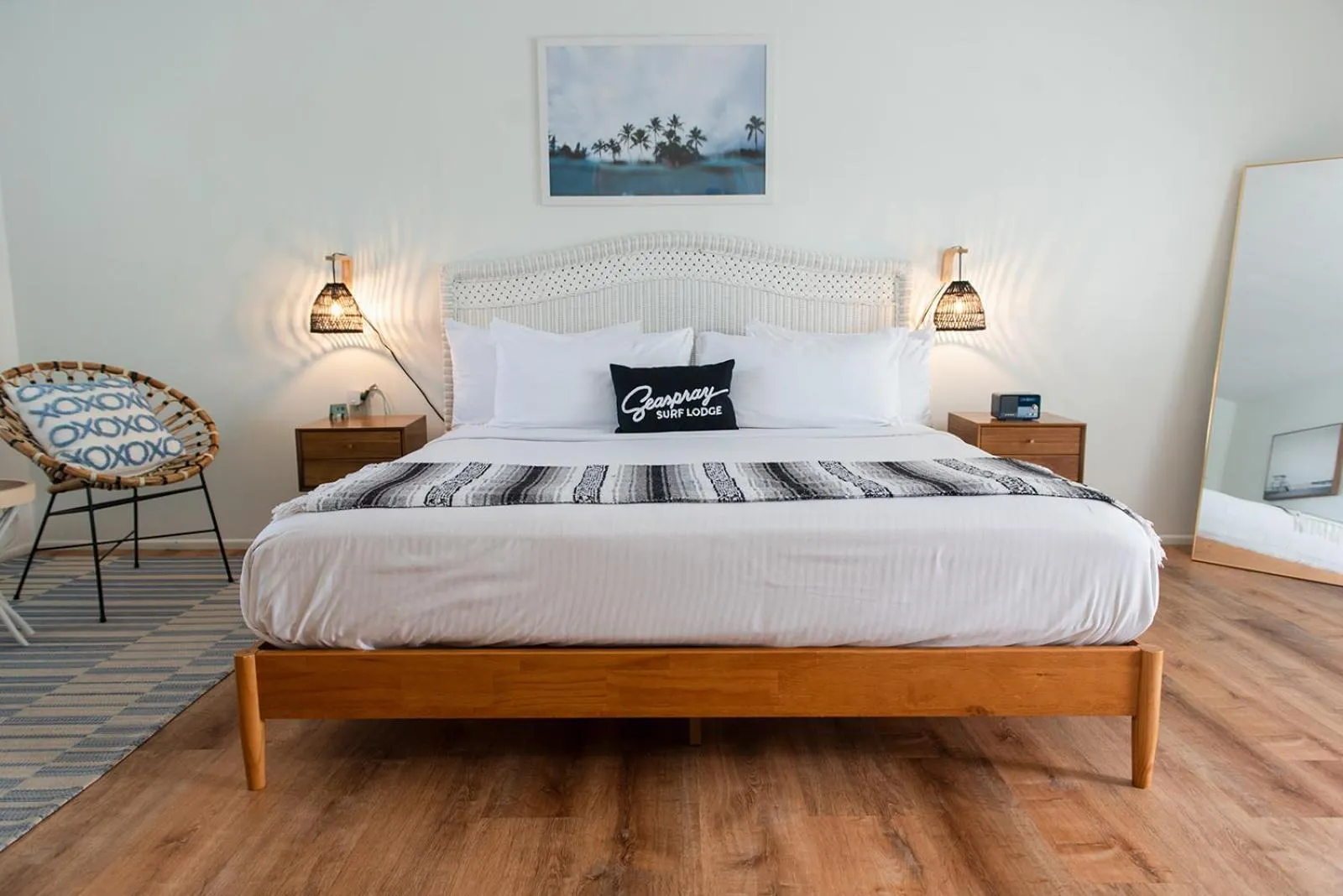 Bed in Seaspray Surf Lodge