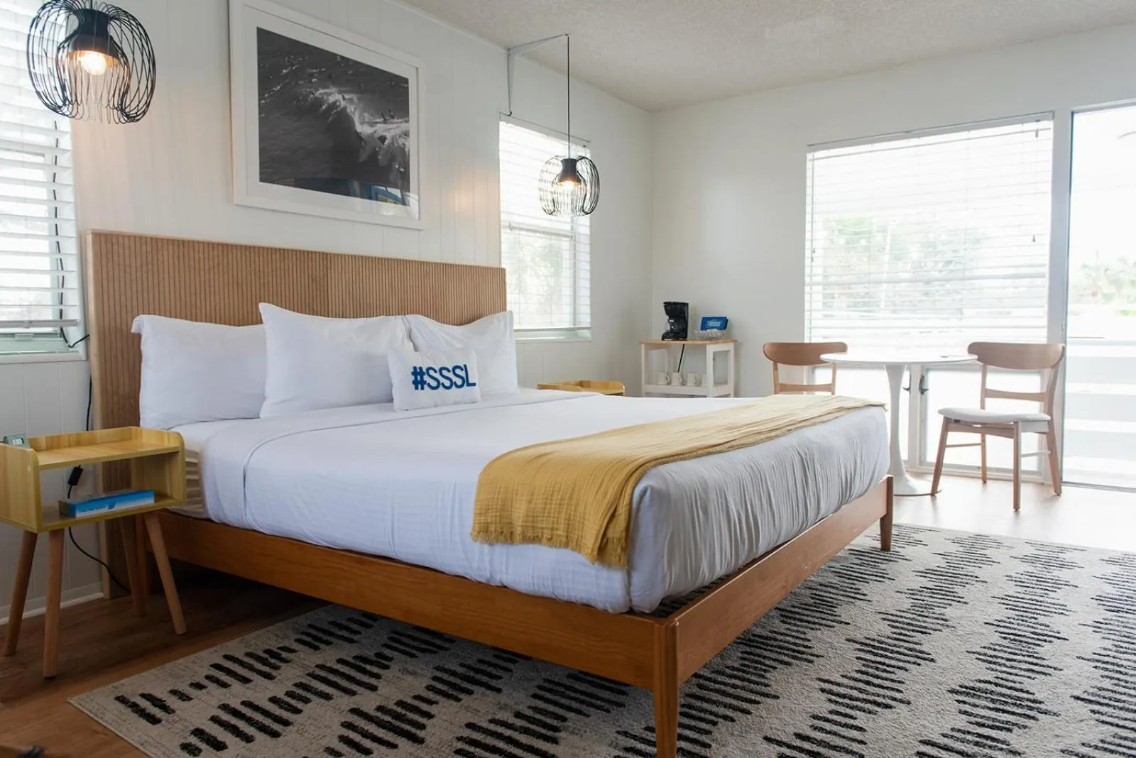 Bed in Seaspray Surf Lodge