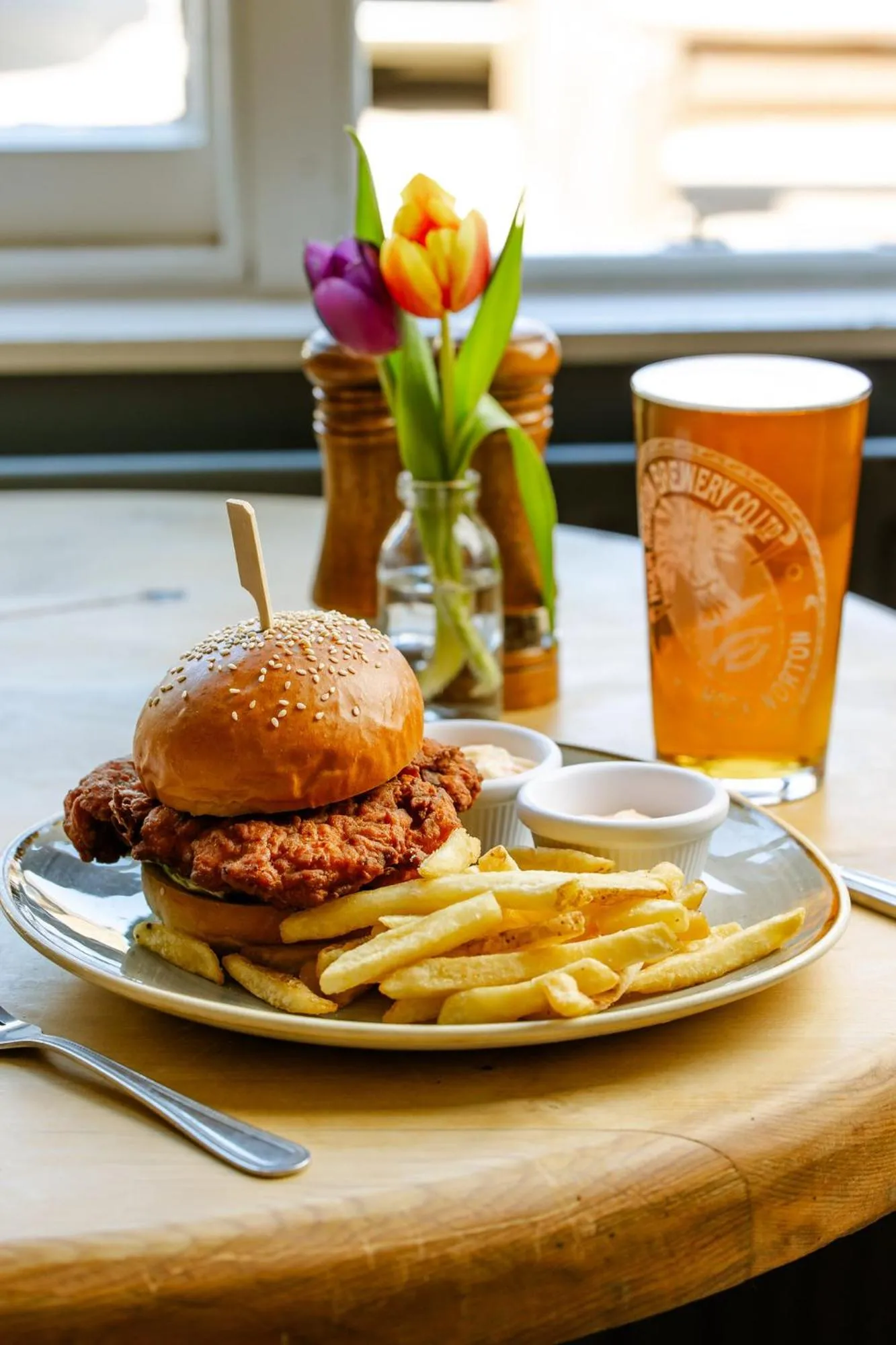 Food in The Sun Inn At Hook Norton