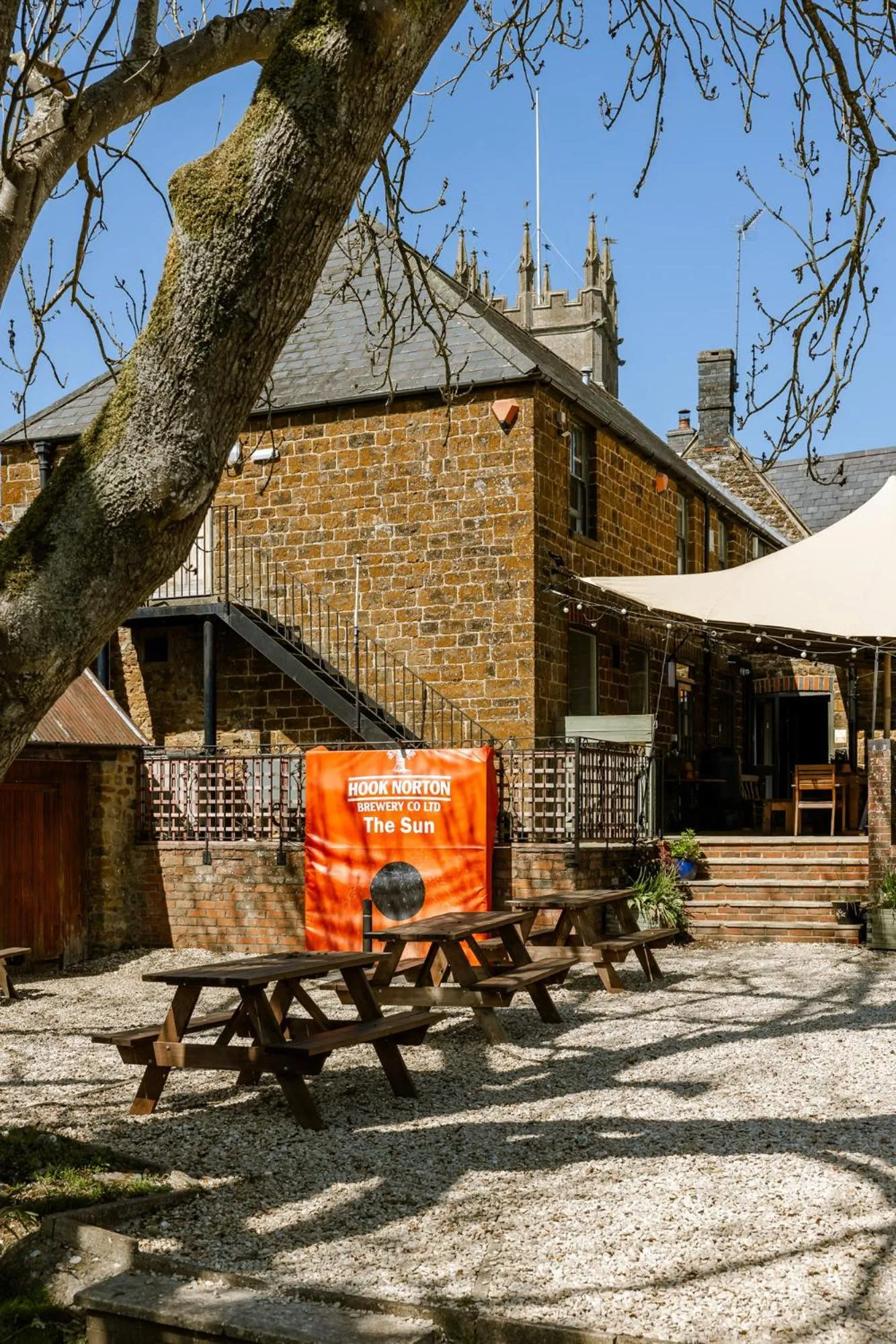 Garden in The Sun Inn At Hook Norton