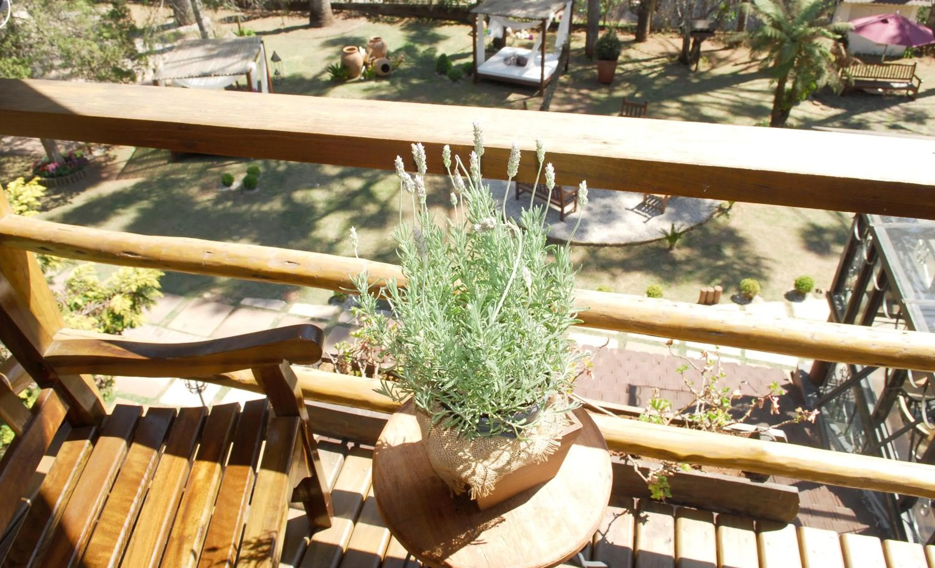 Garden view in Pousada Da Pedra