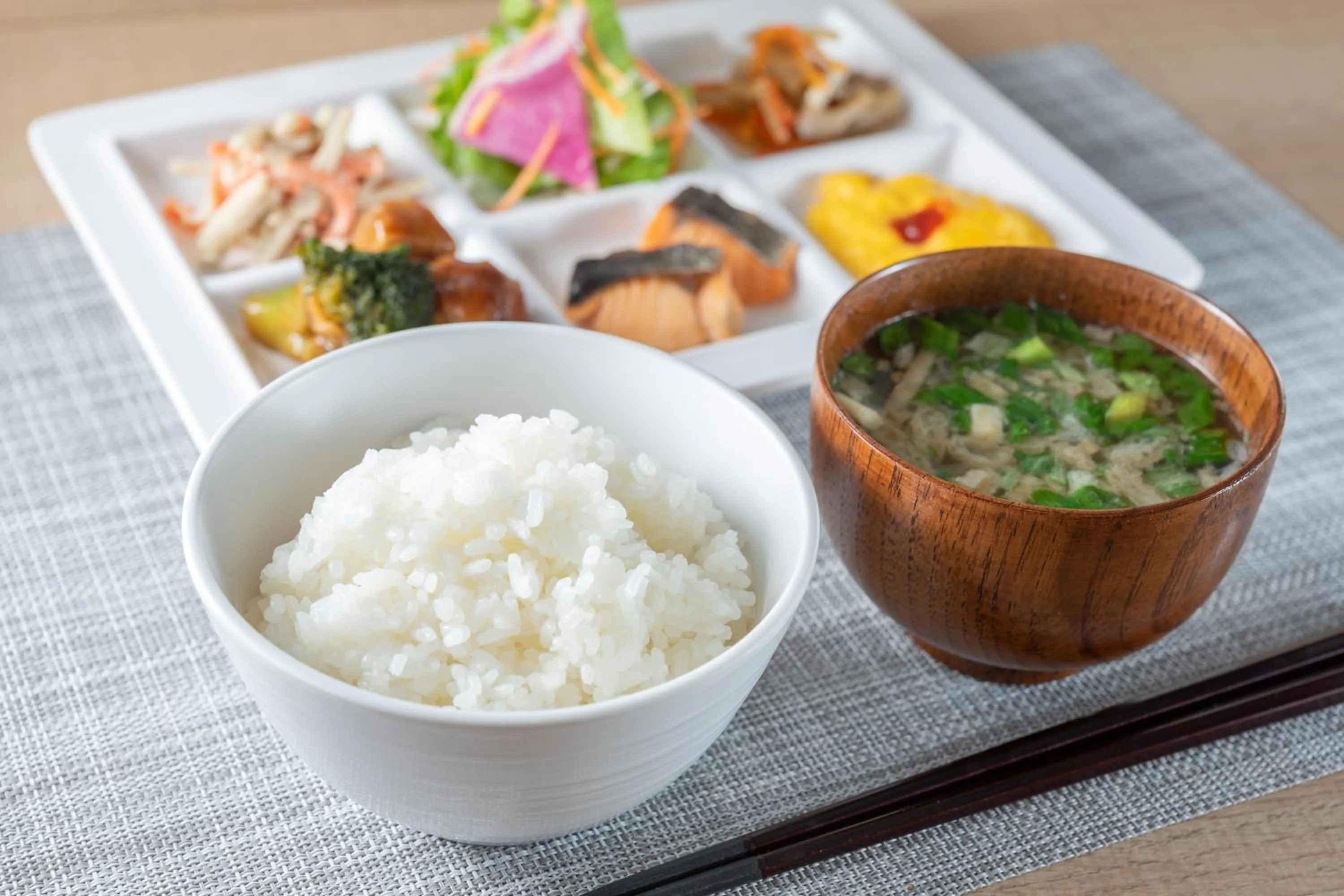 Buffet breakfast in Super Hotel Kobe