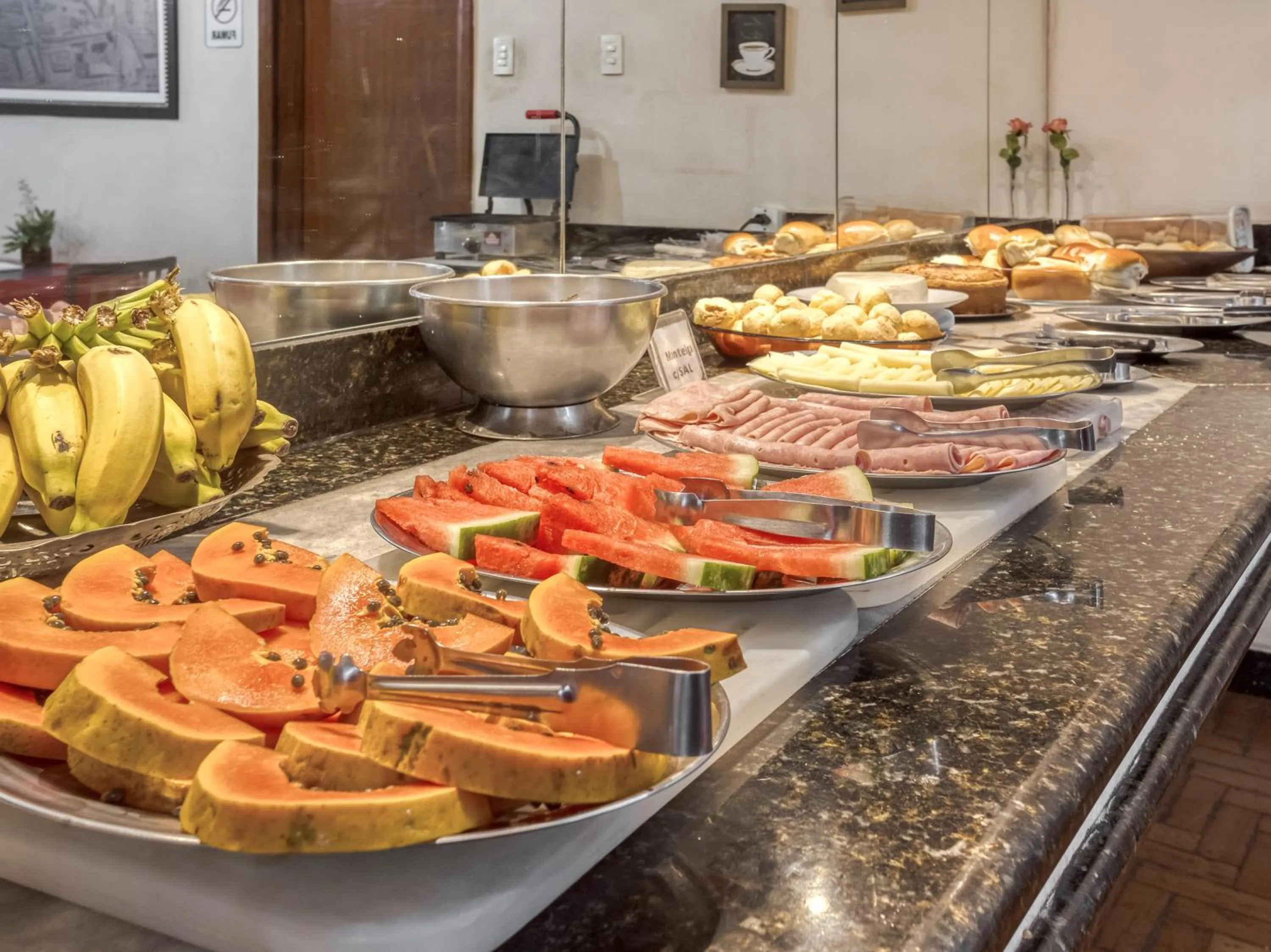 Buffet breakfast in Amazonas Palace Hotel Belo Horizonte - Avenida Amazonas