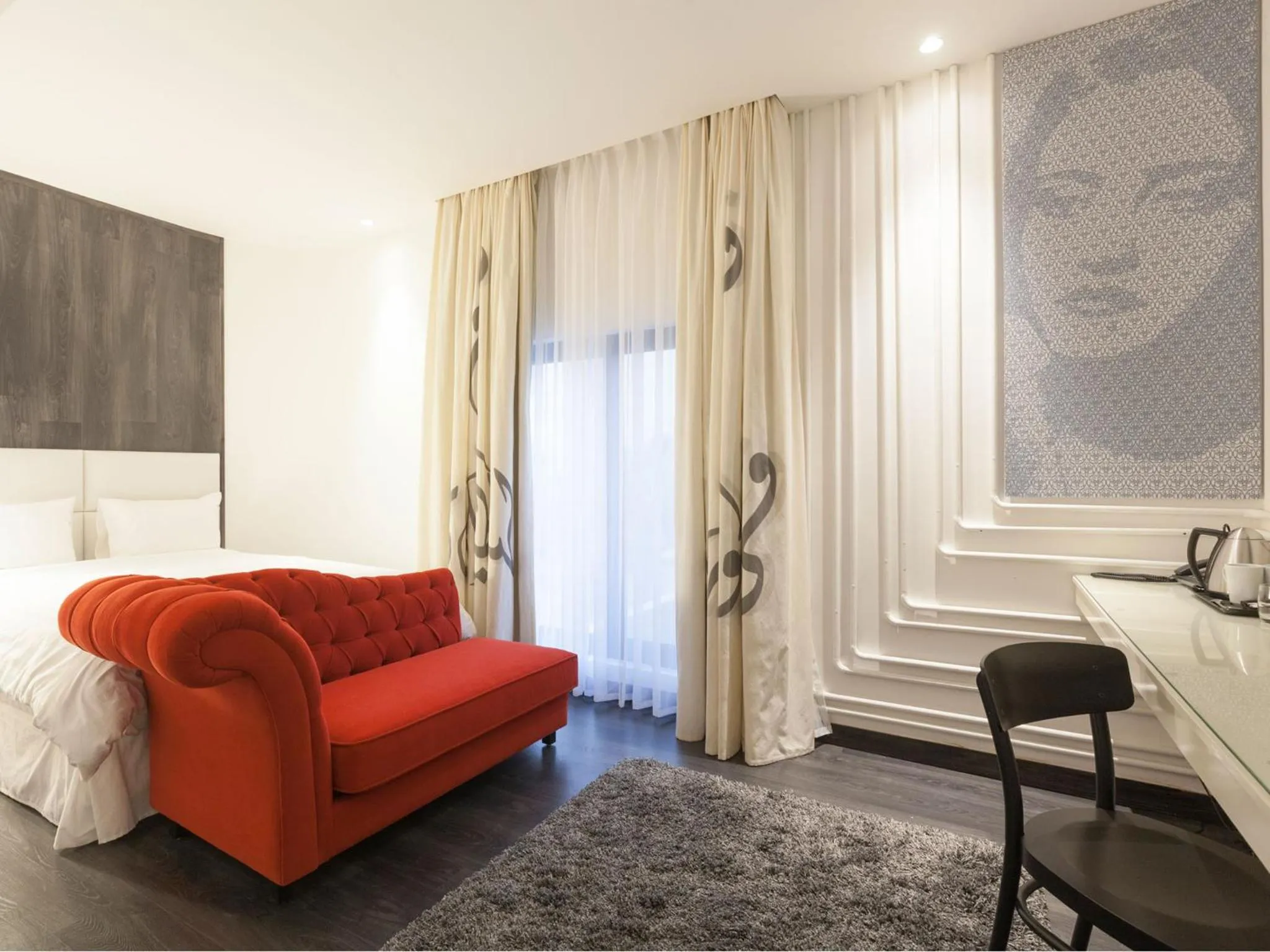 Decorative detail, Bed in La Locanda Boutique Hotel