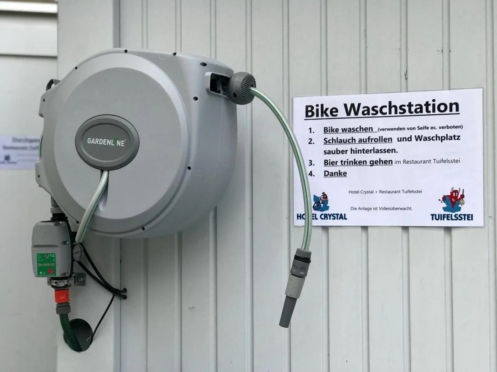 Cycling in Hotel Crystal