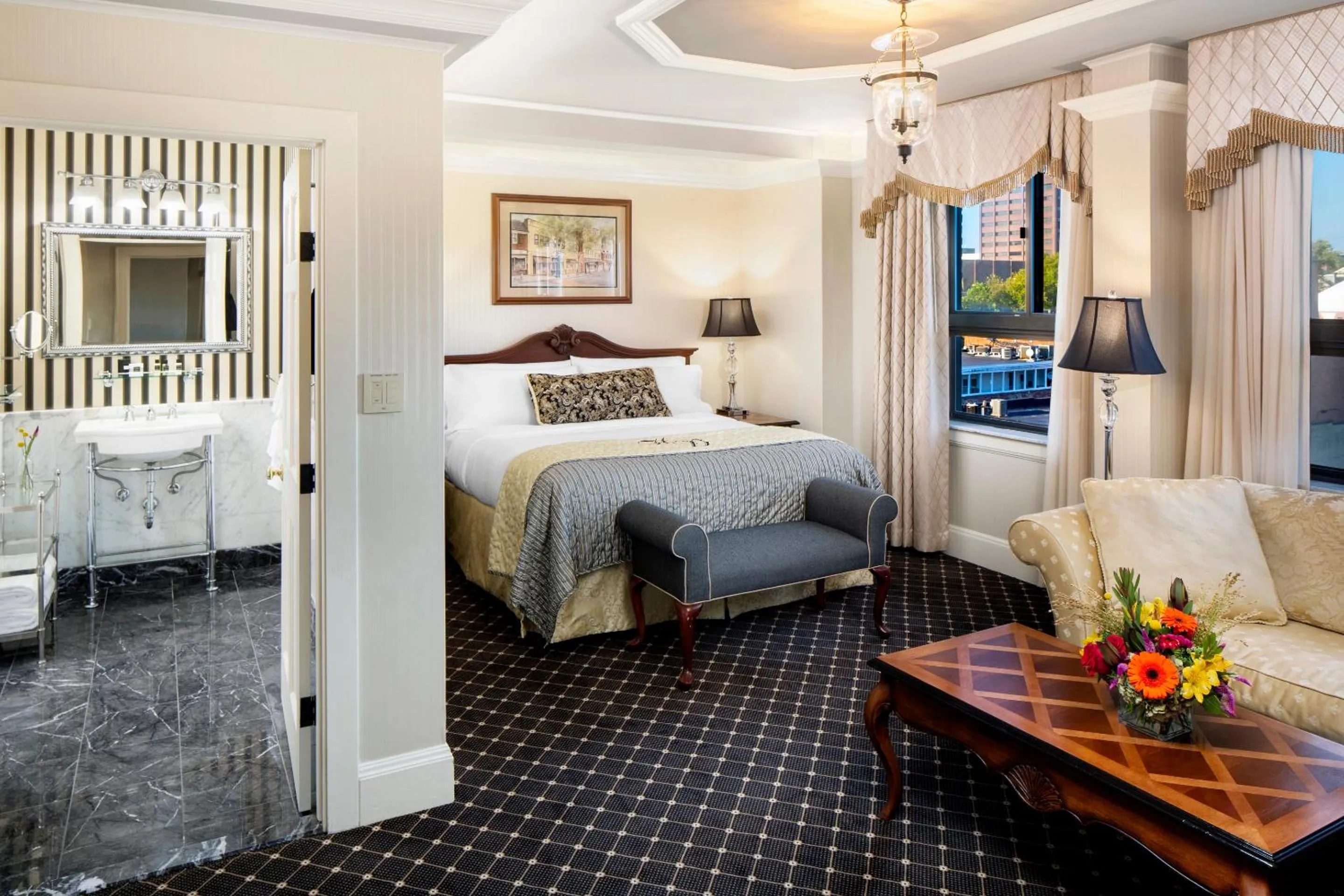 Photo of the whole room, Bed in Historic Hotel Bethlehem