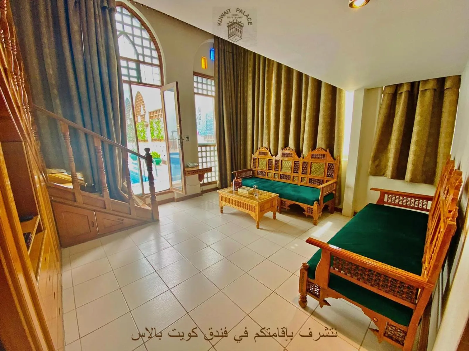 Bed in Kuwait Palace Hotel