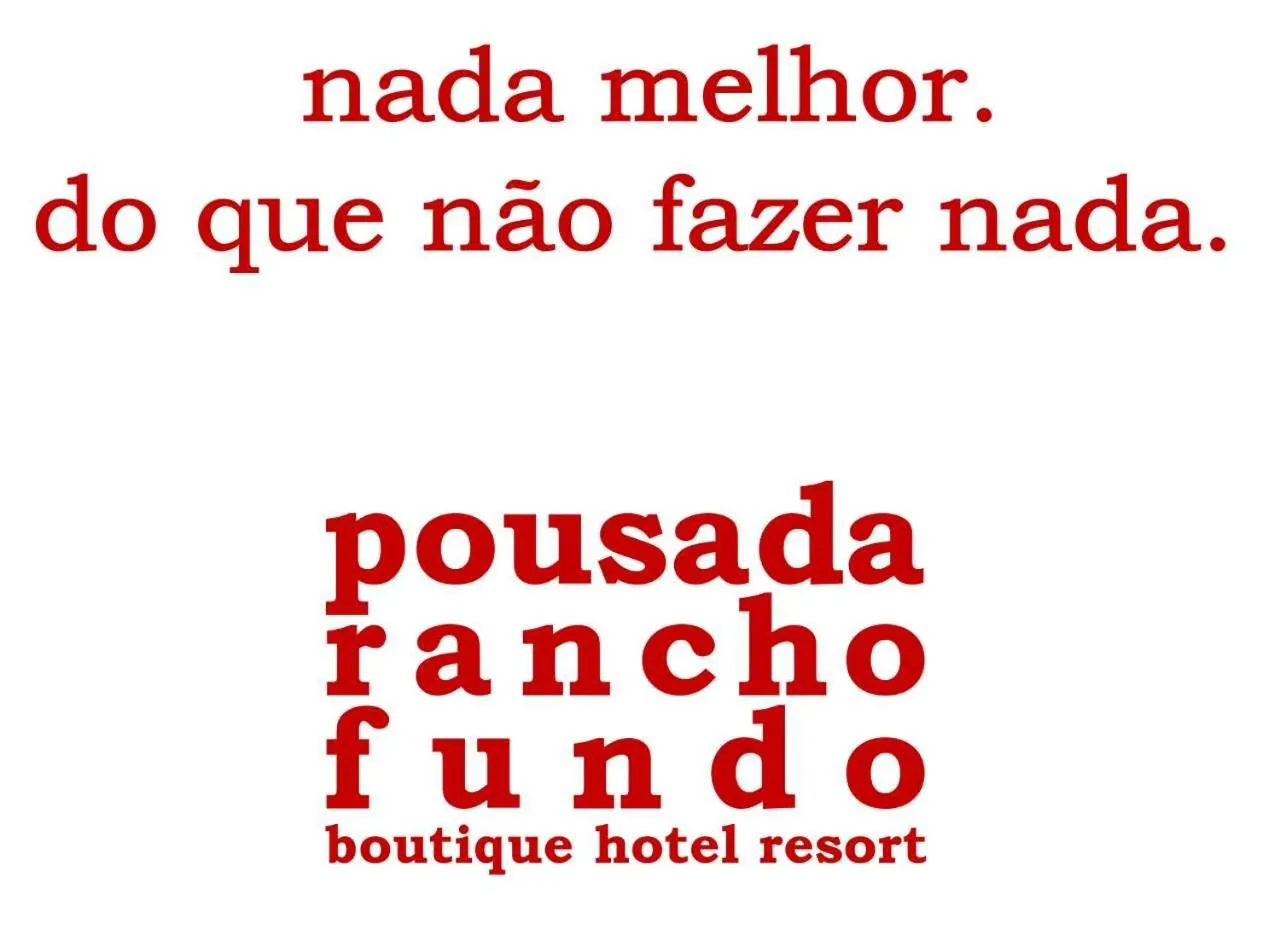 Logo/Certificate/Sign in Hotel Pousada Rancho Fundo