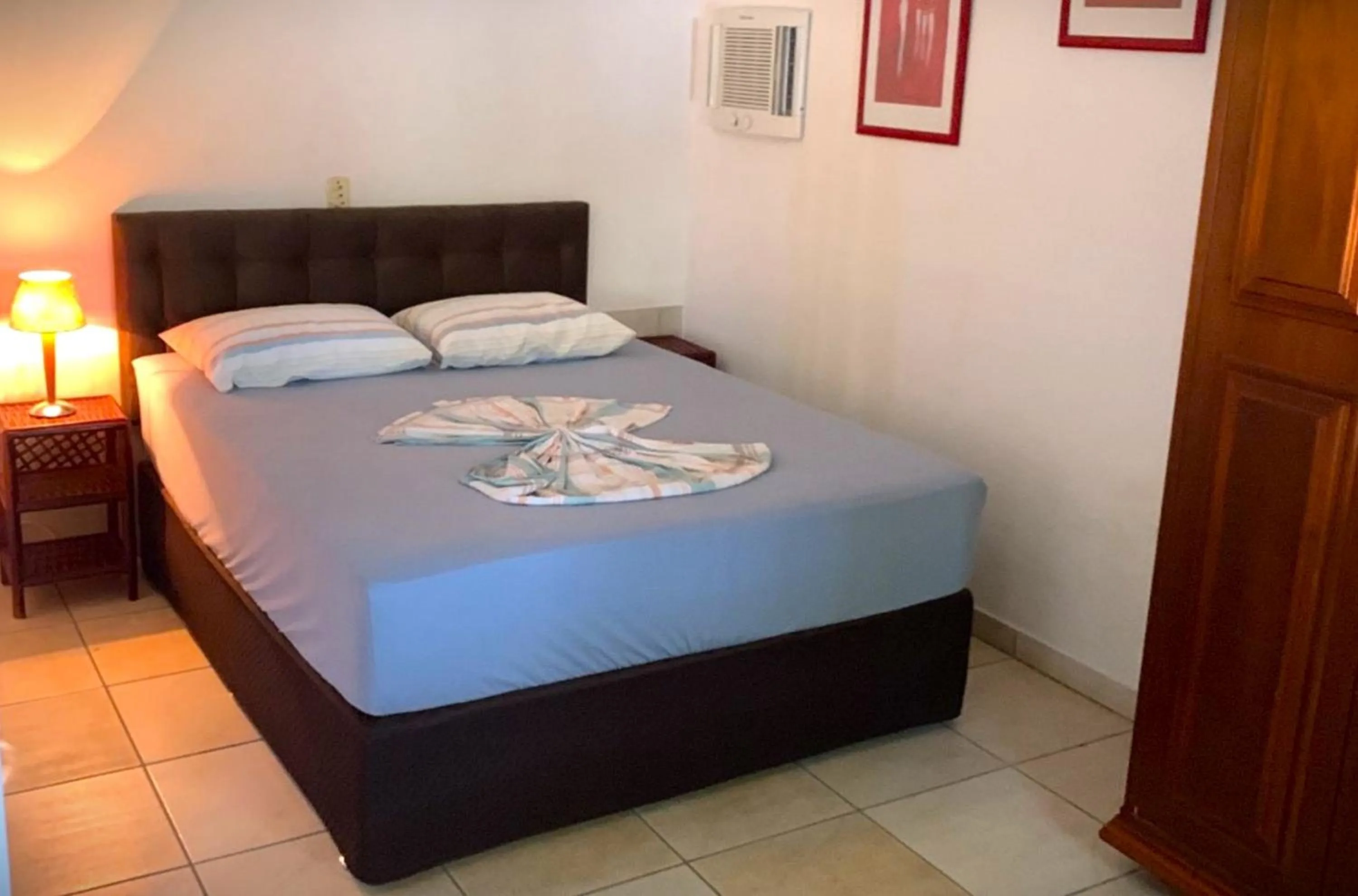 Bed in Hotel Pousada Rancho Fundo